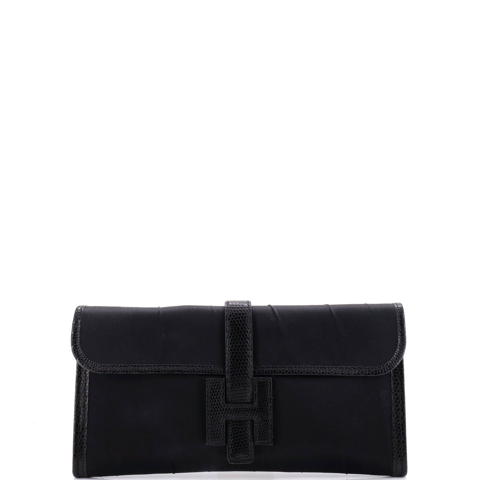 Jige Elan Clutch Satin with Lizard 29