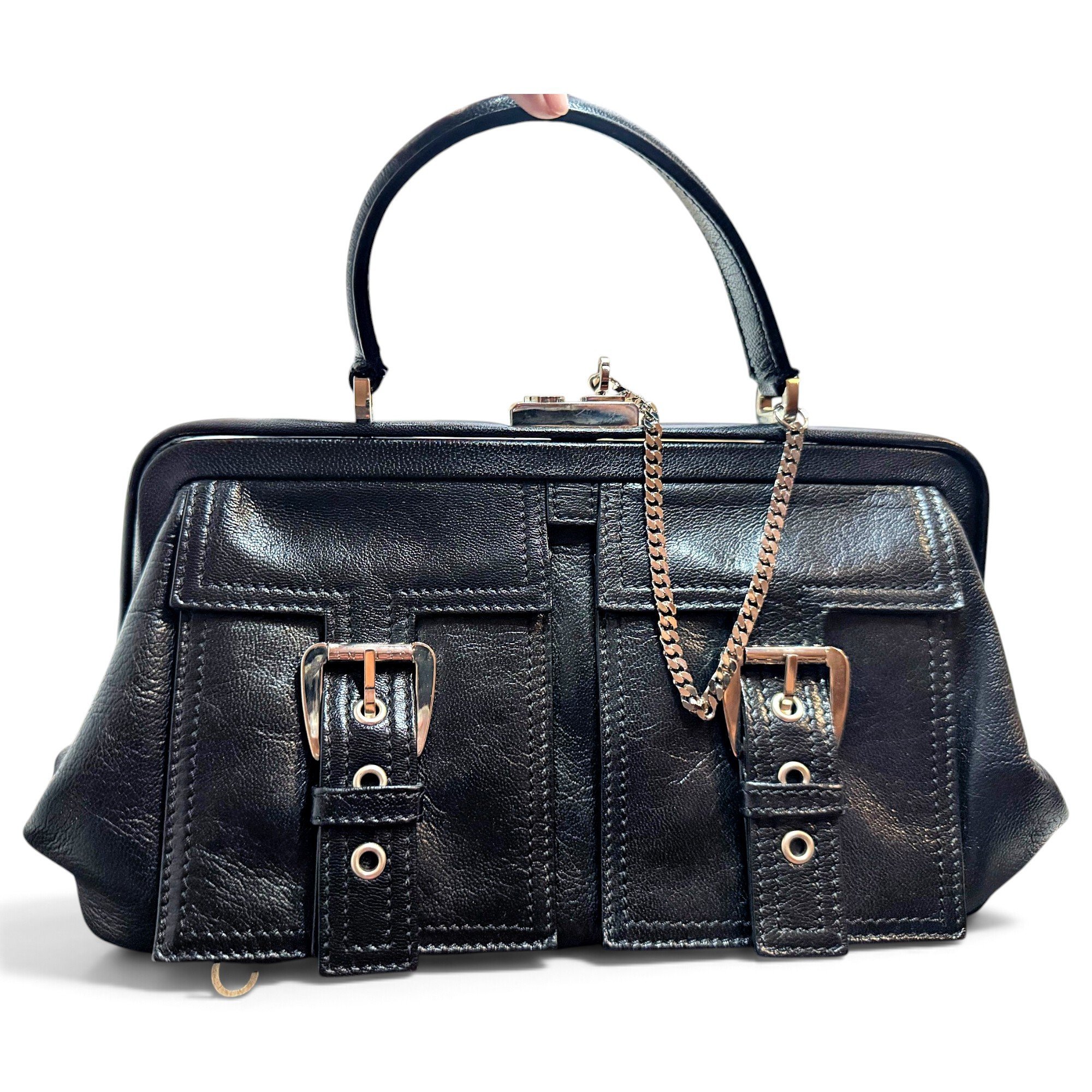 Leather handbag