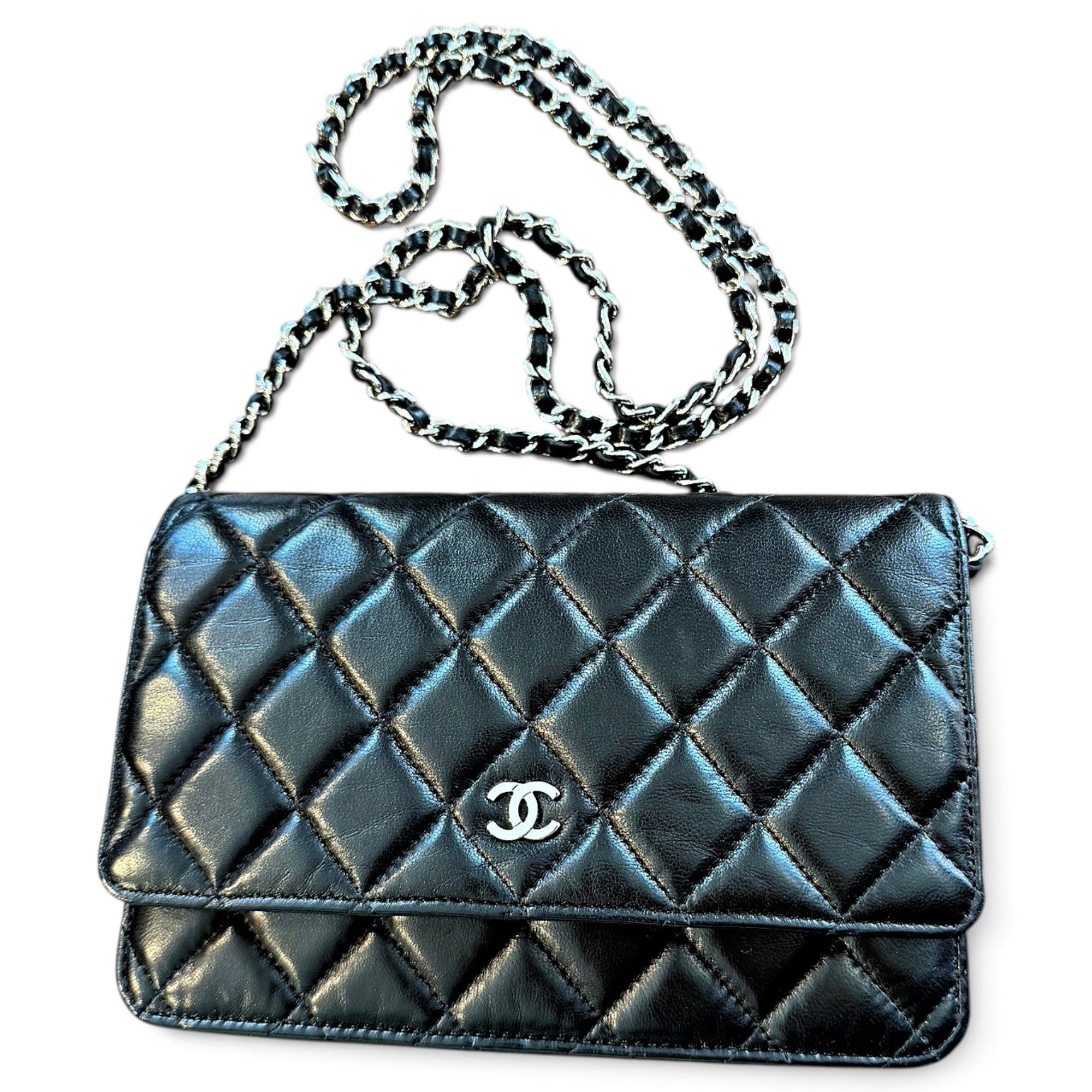 Wallet On Chain Timeless/Classique leather crossbody bag