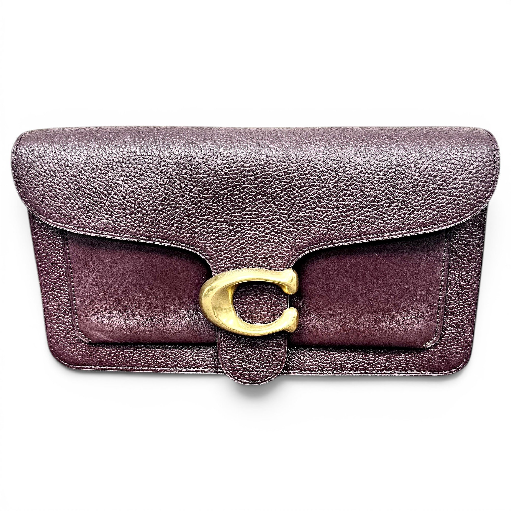 Signature Sufflette leather clutch bag
