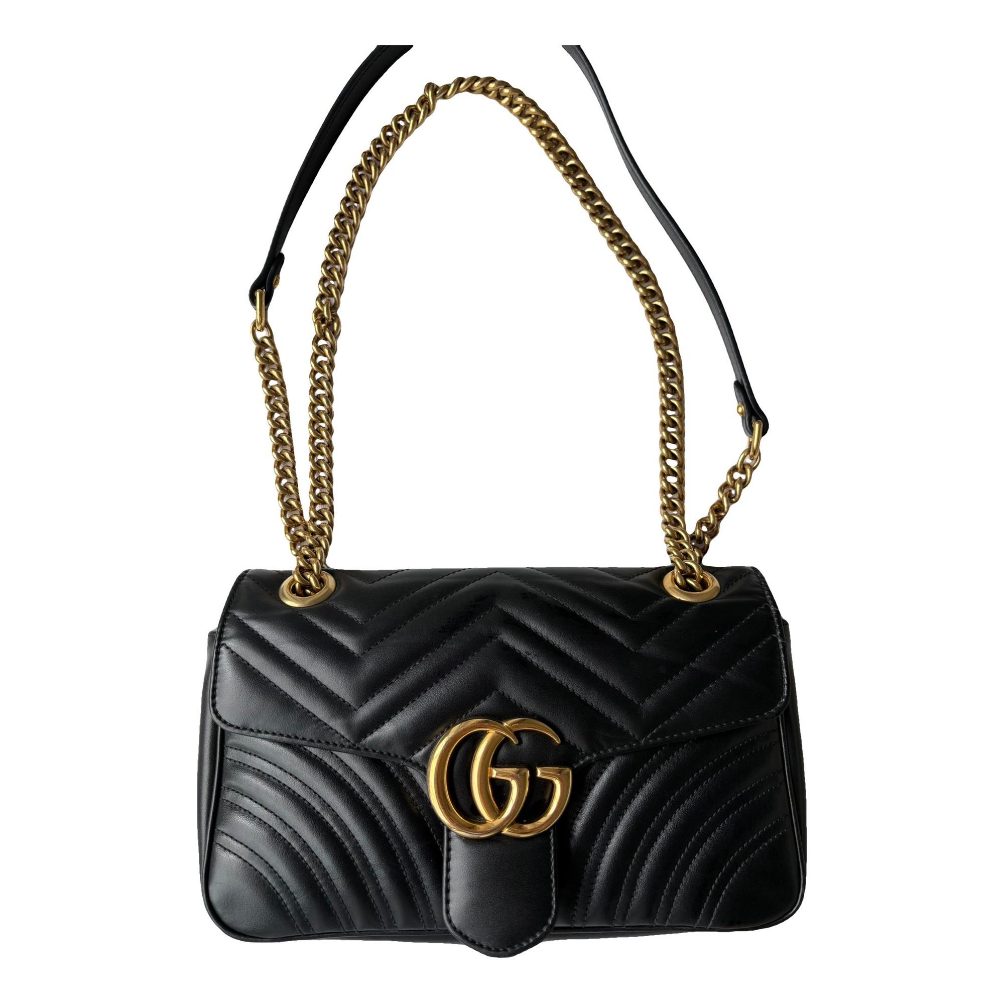GG Marmont Flap leather crossbody bag