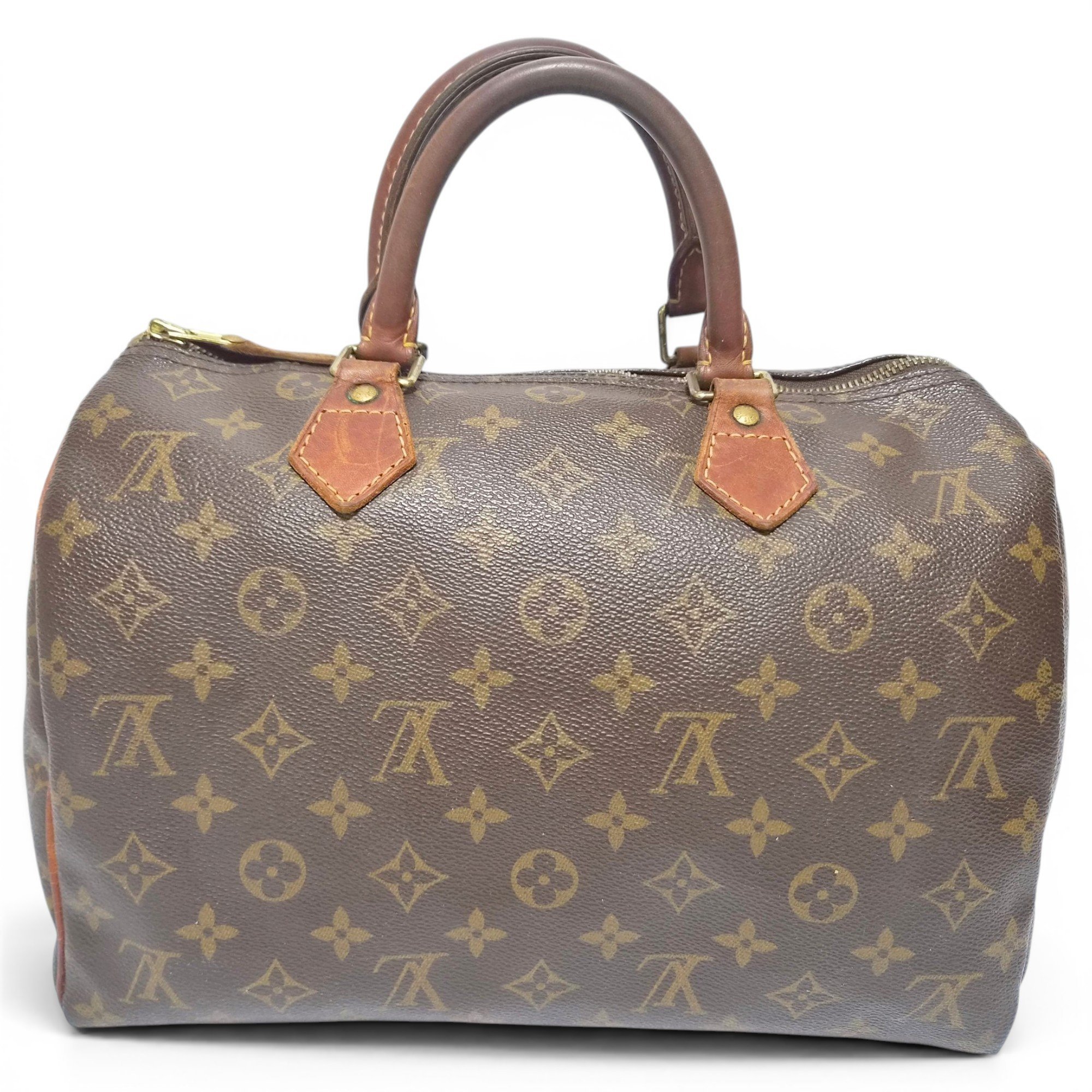 Speedy leather handbag
