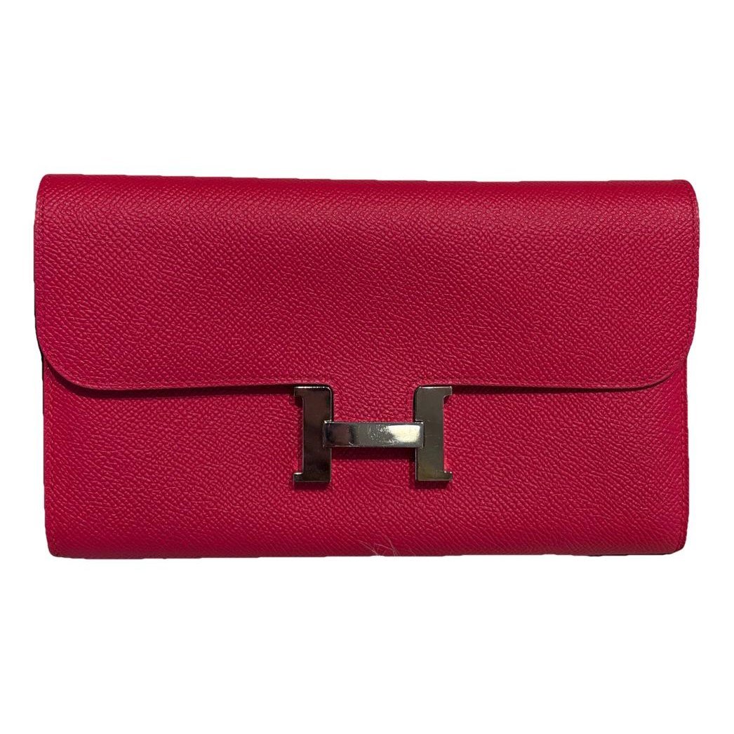 Constance leather clutch bag