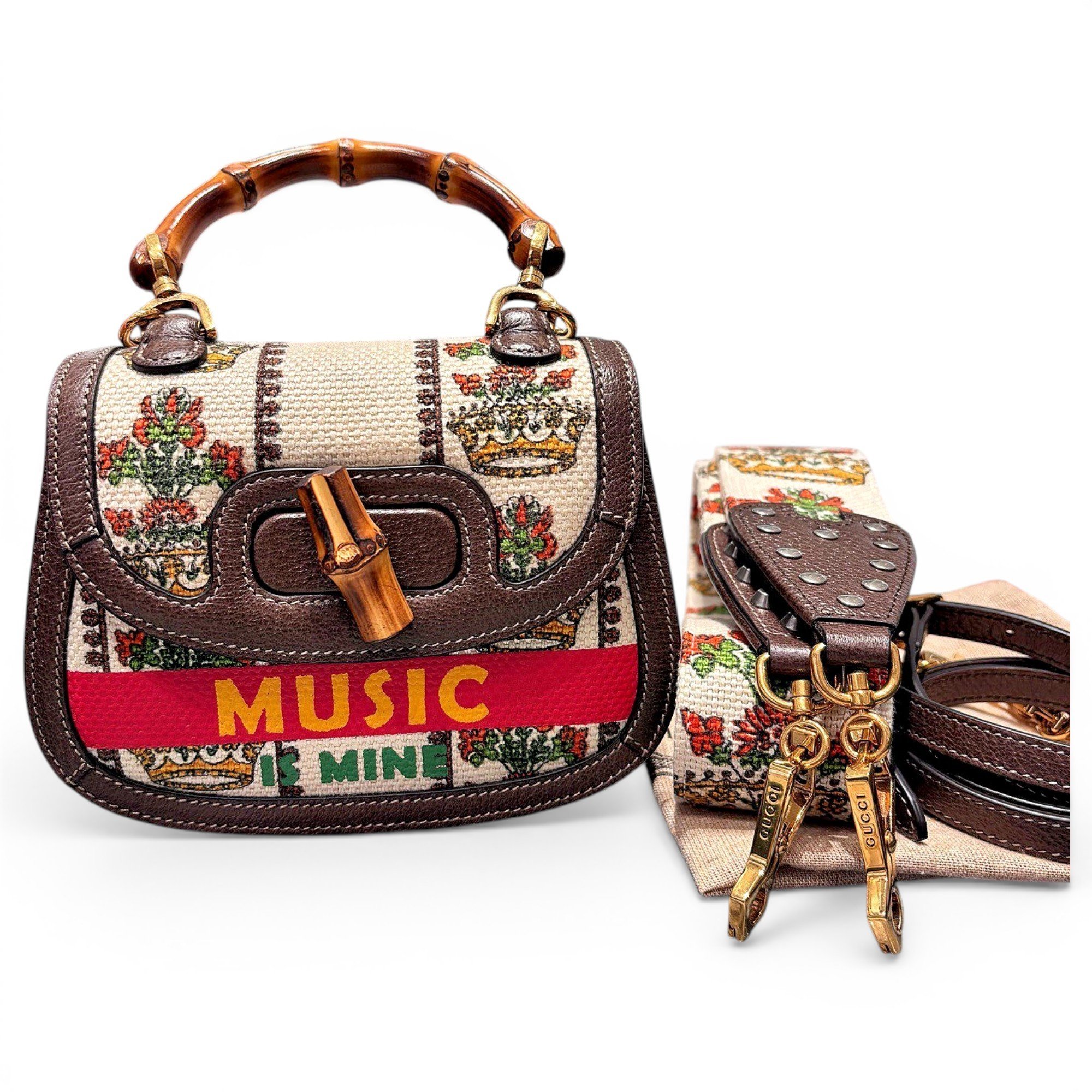 Convertible Bamboo Top Handle cloth handbag