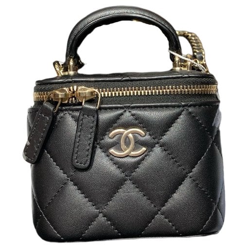 Vanity leather handbag