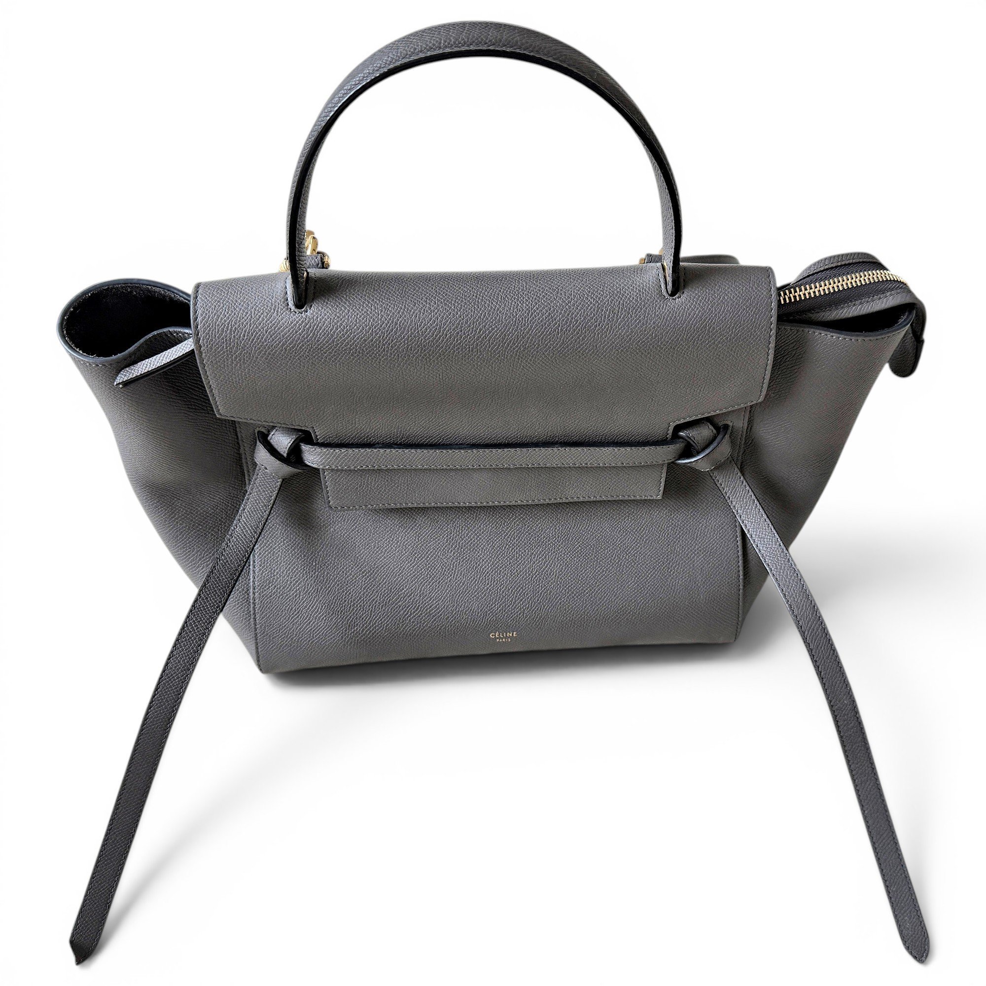 Belt leather handbag