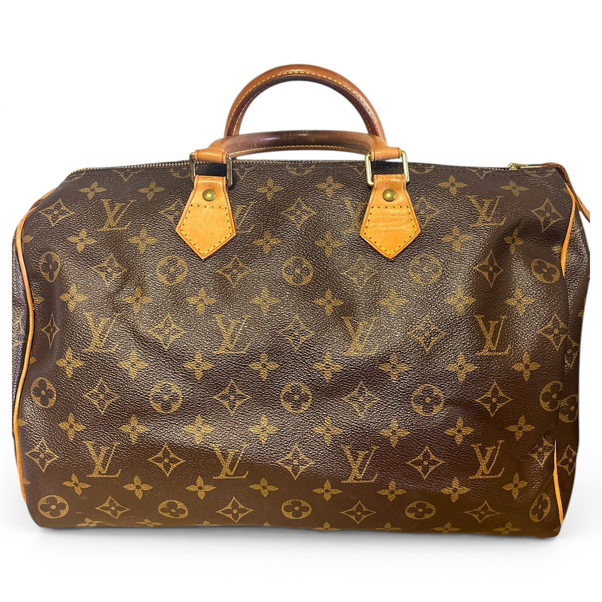 Speedy leather handbag