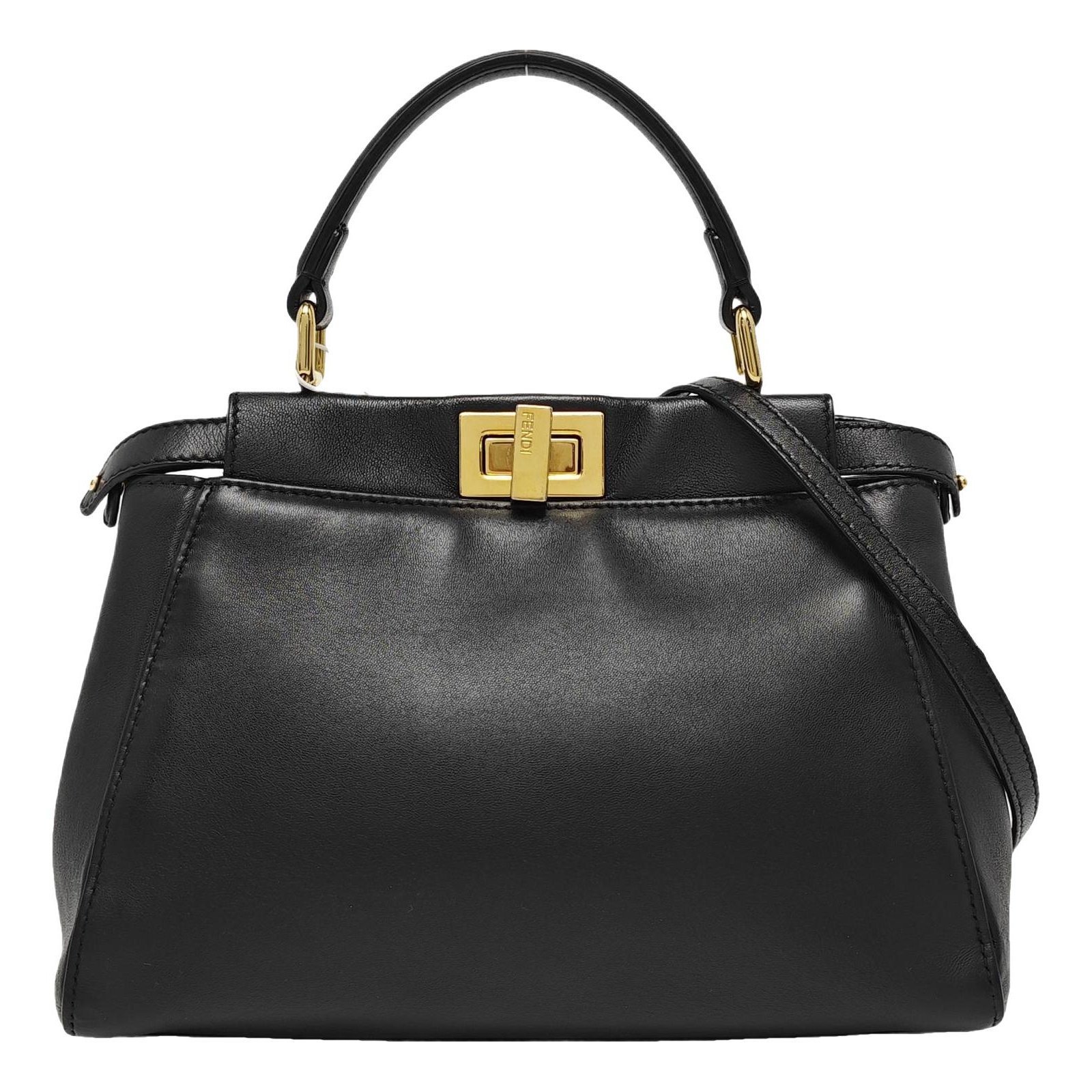 Peekaboo leather handbag