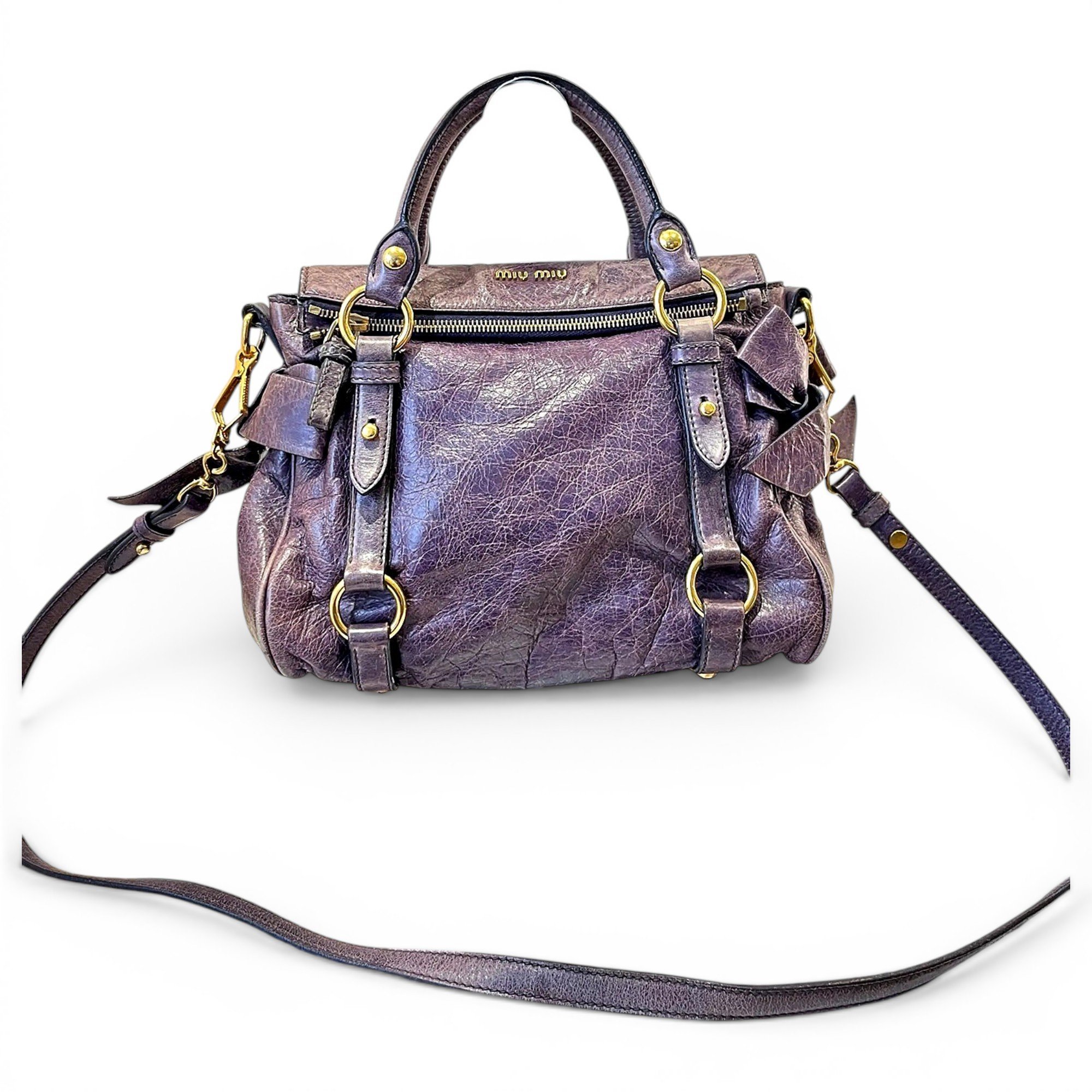 Miu Miu Vitello leather crossbody bag