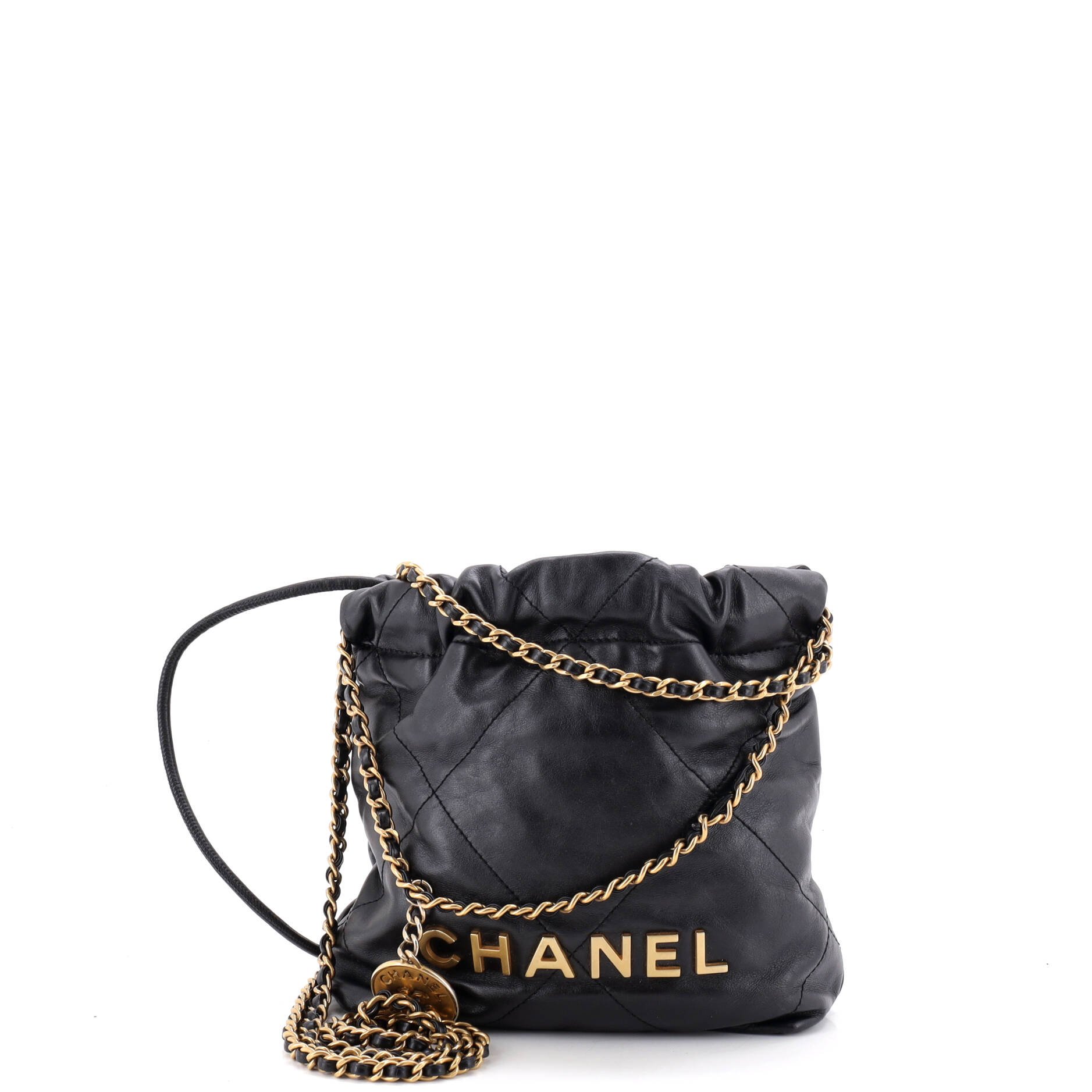 22 Chain Hobo Quilted Calfskin Mini