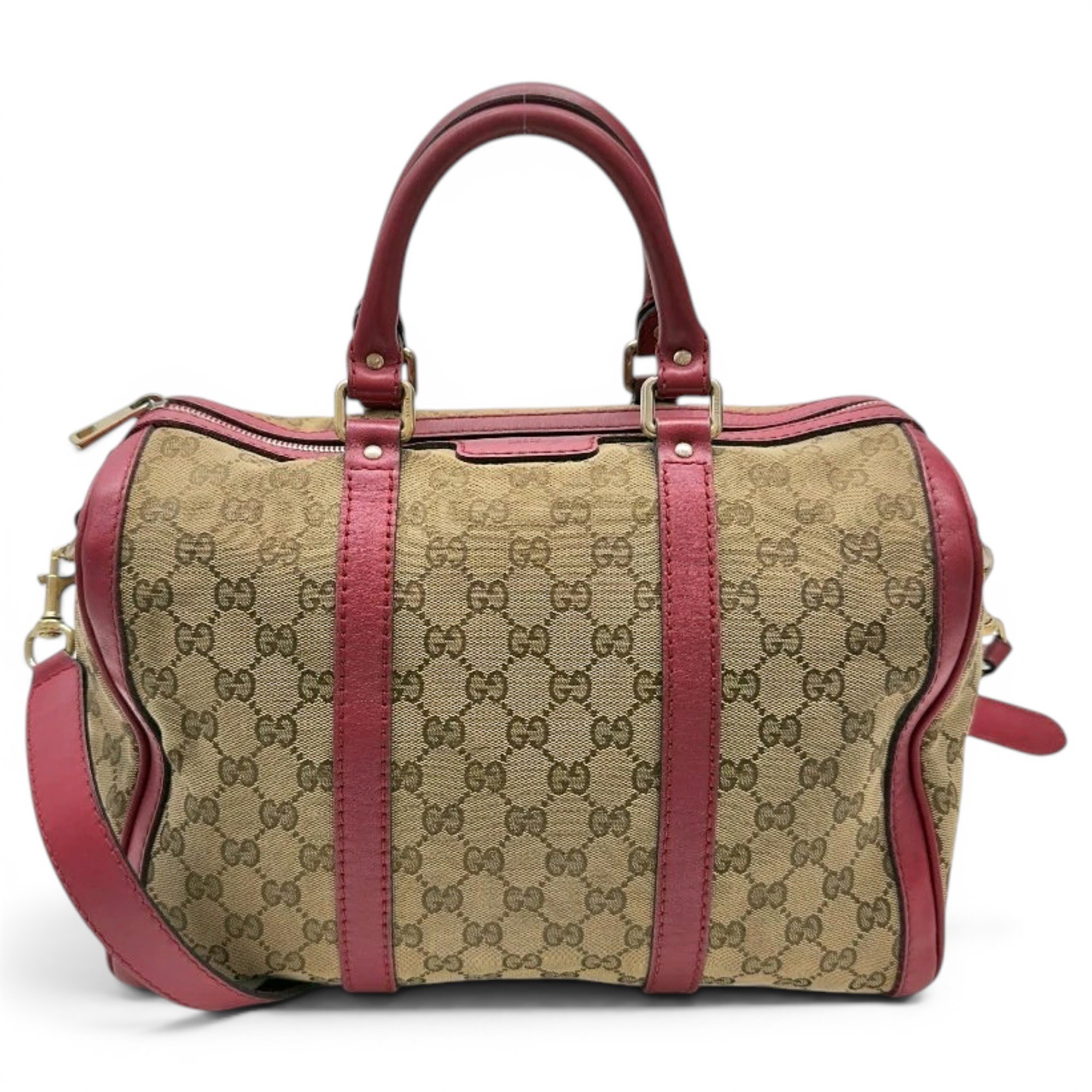 Boston leather bowling bag