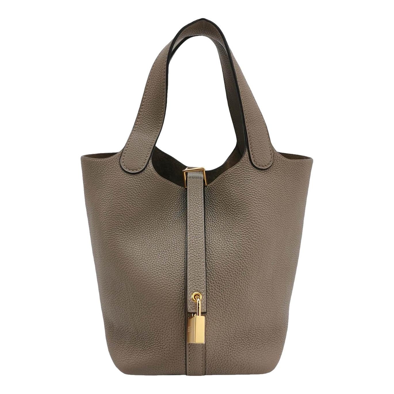 Picotin leather handbag