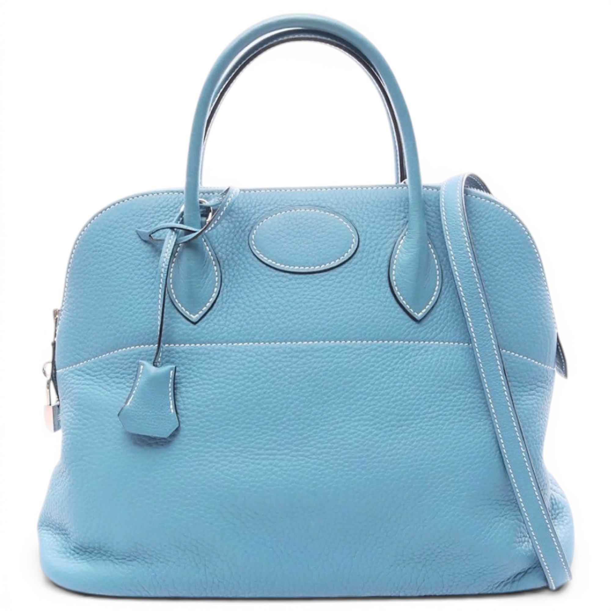 Hermes Bolide Handbag Clemence Leather 2003