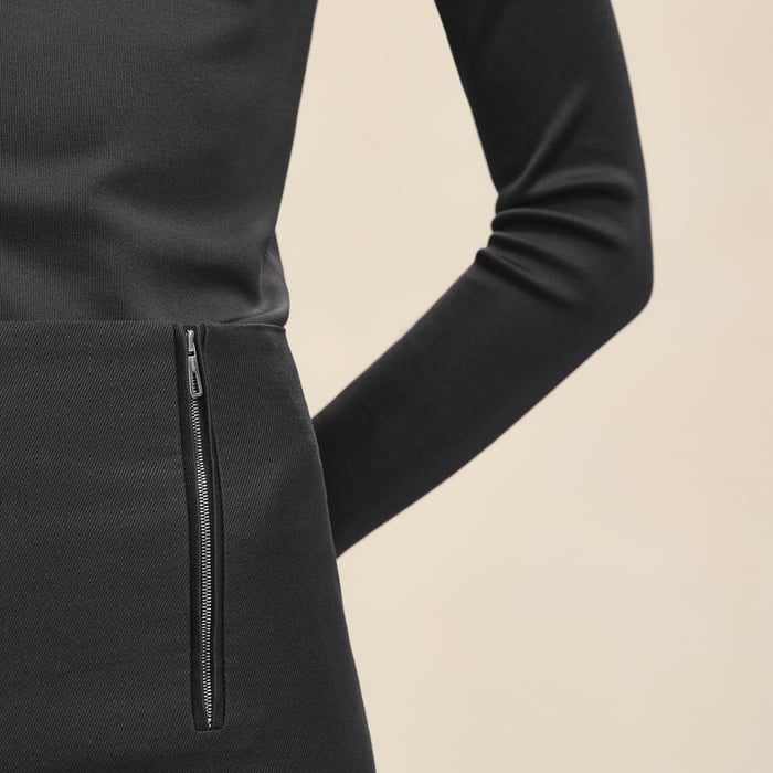 Noir High-waisted Pants