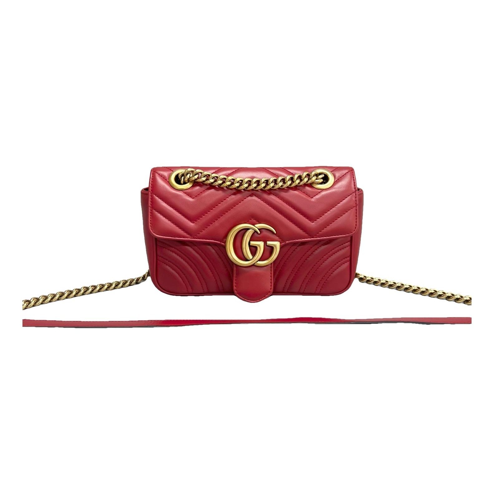 GG Marmont Flap leather handbag