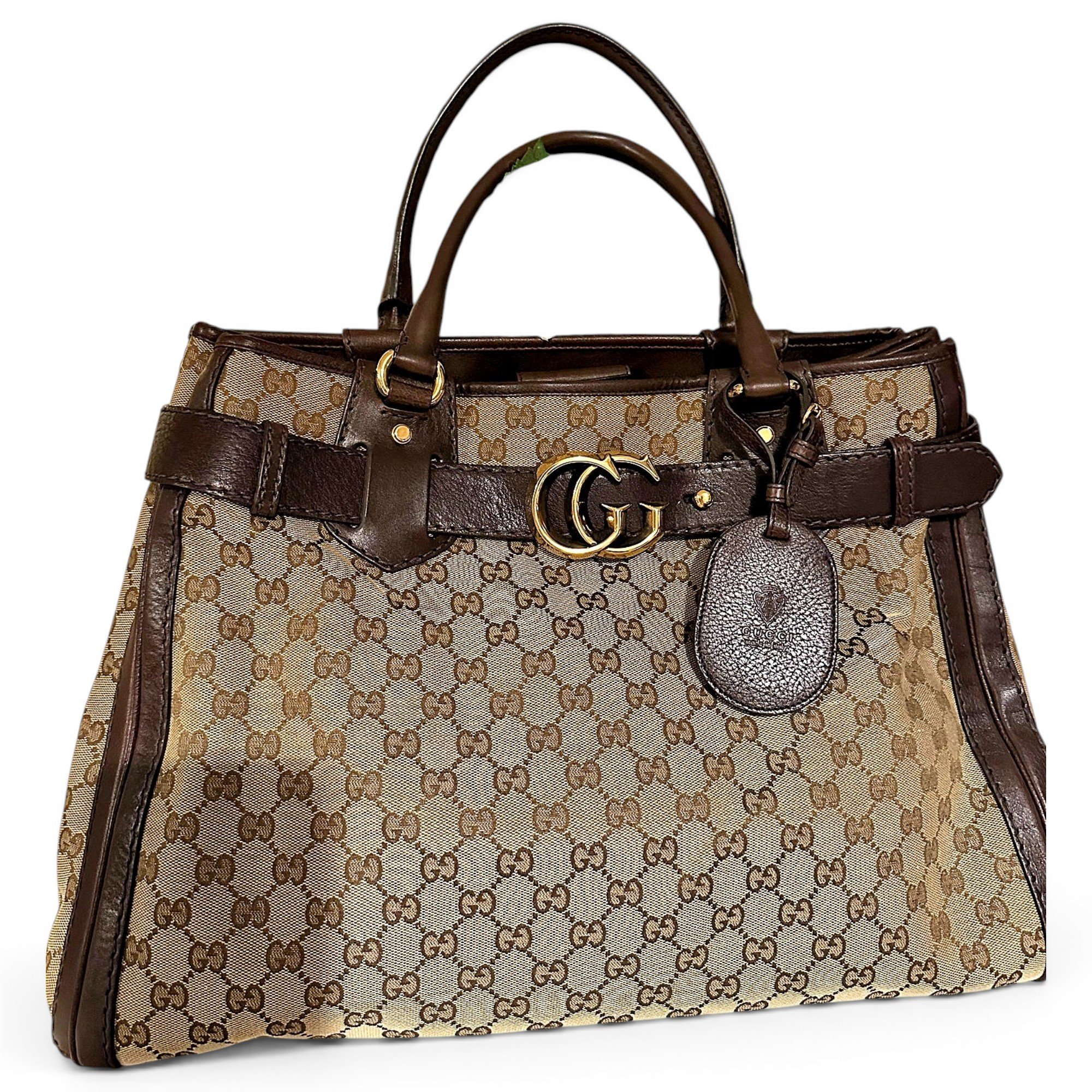 Gucci B leather tote