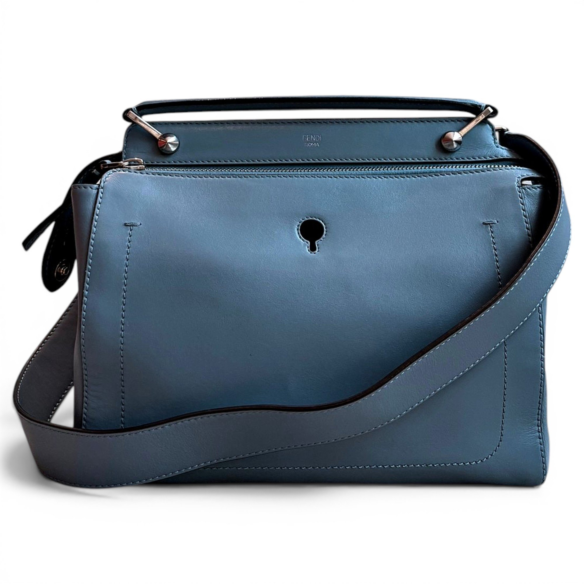 Dot Com leather handbag