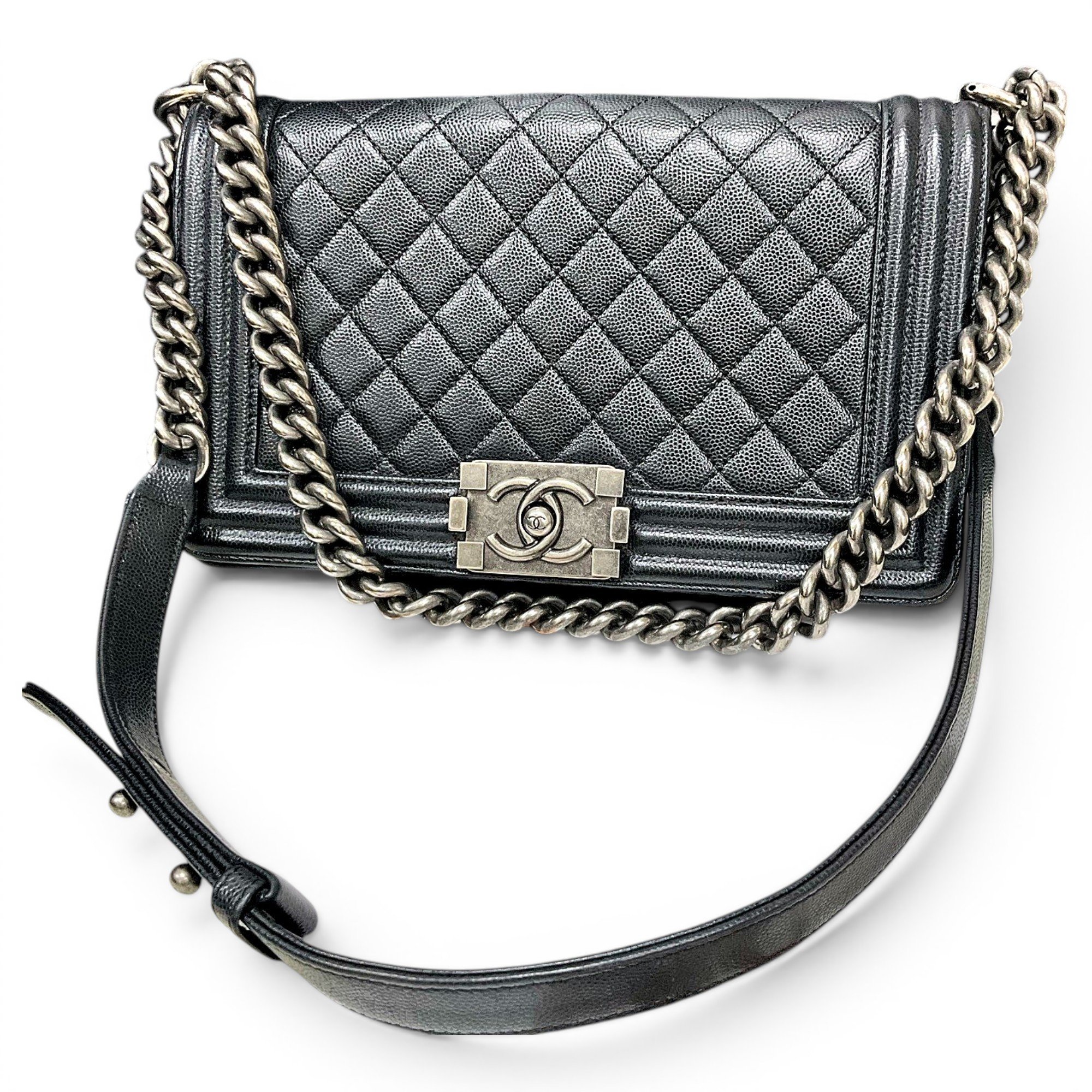 Boy leather crossbody bag