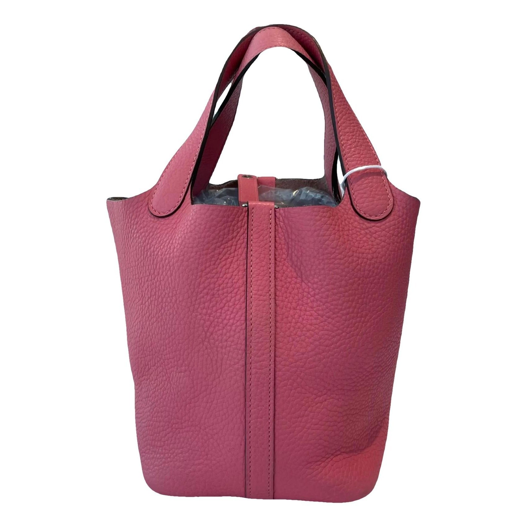 Picotin leather tote