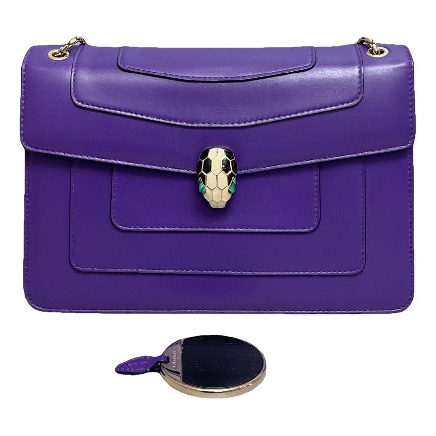 Serpenti leather handbag