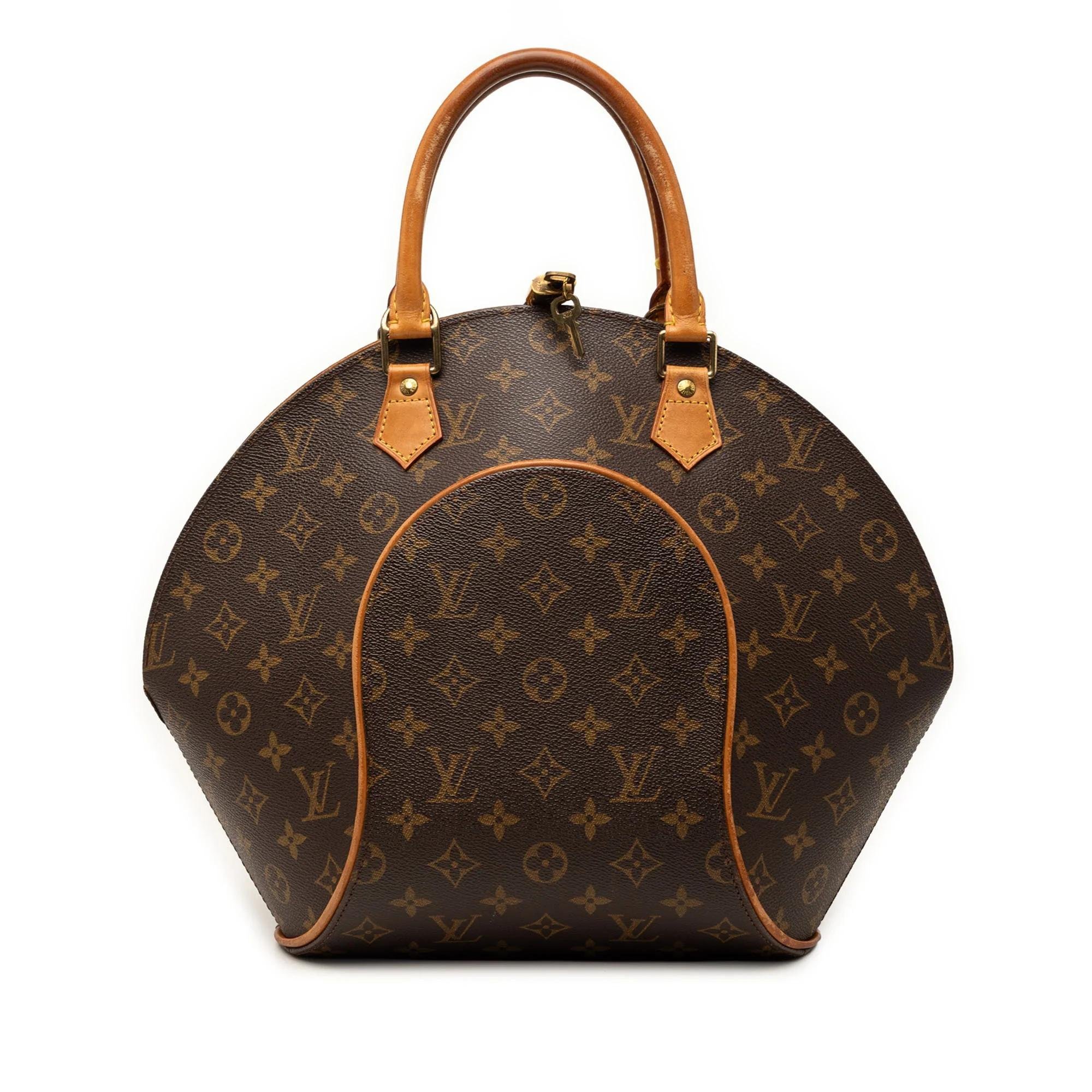 Ellipse leather handbag
