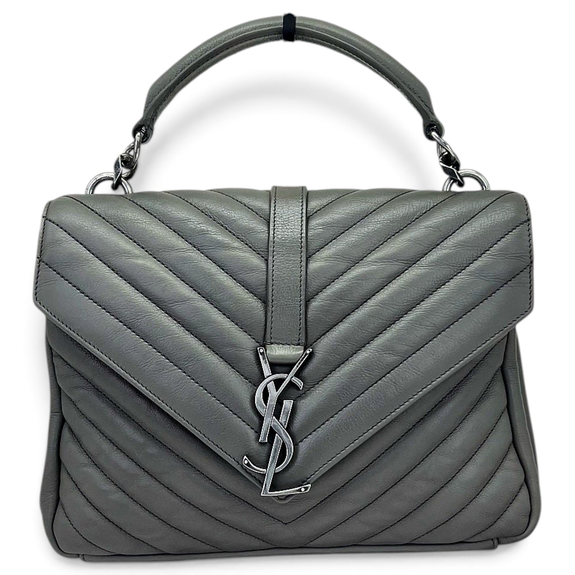 Collége monogramme leather handbag