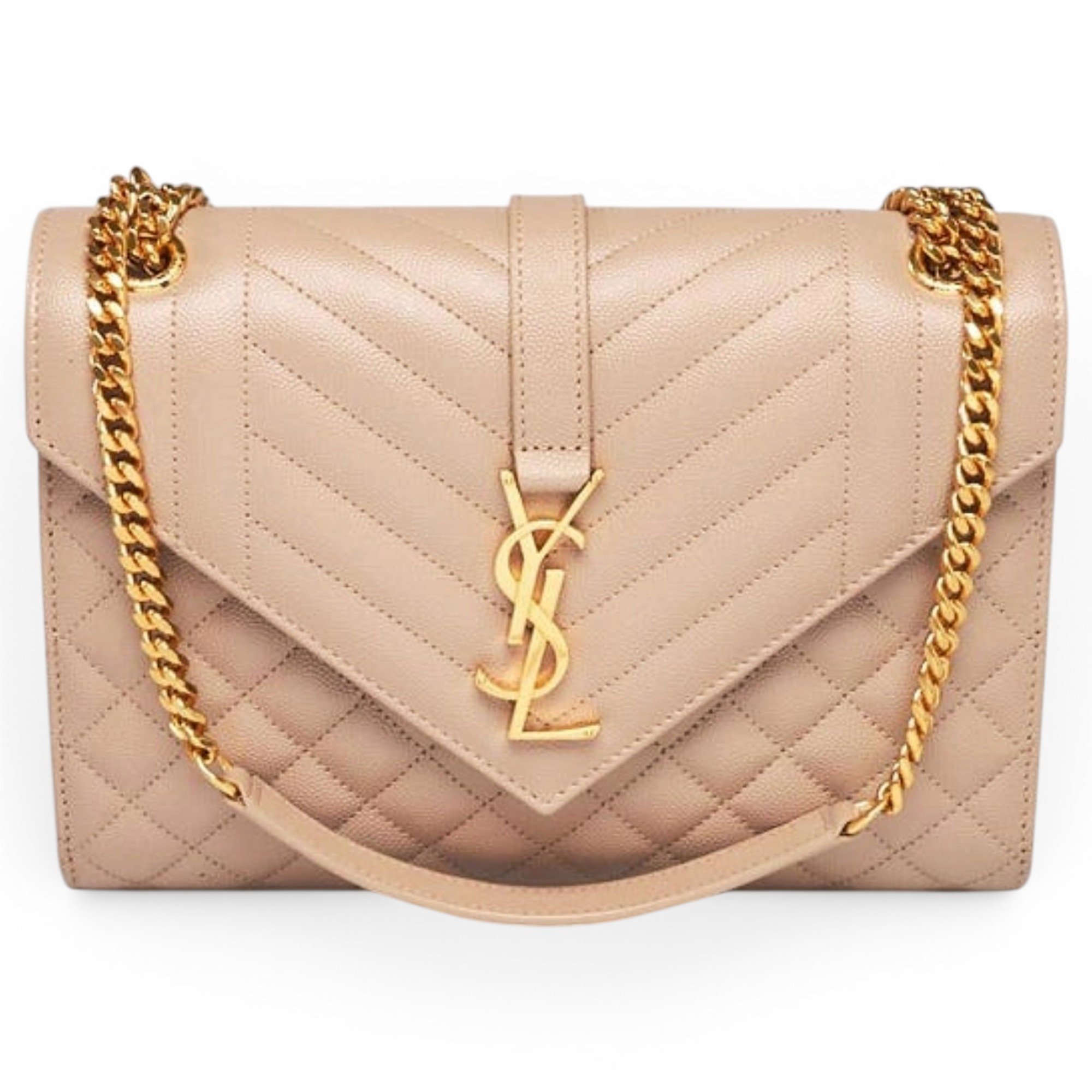 Envelope leather handbag