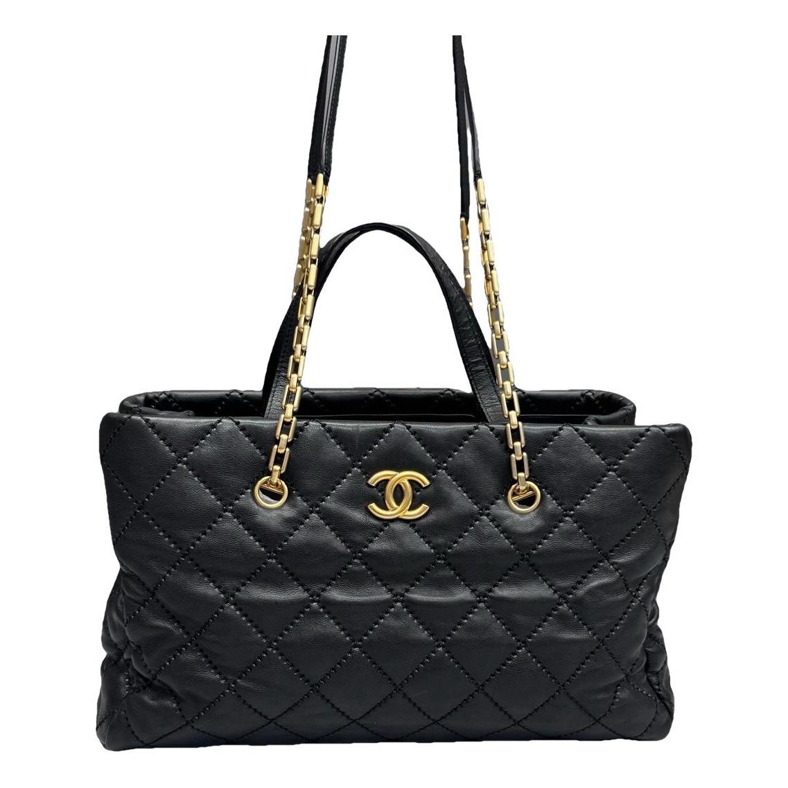 Leather tote