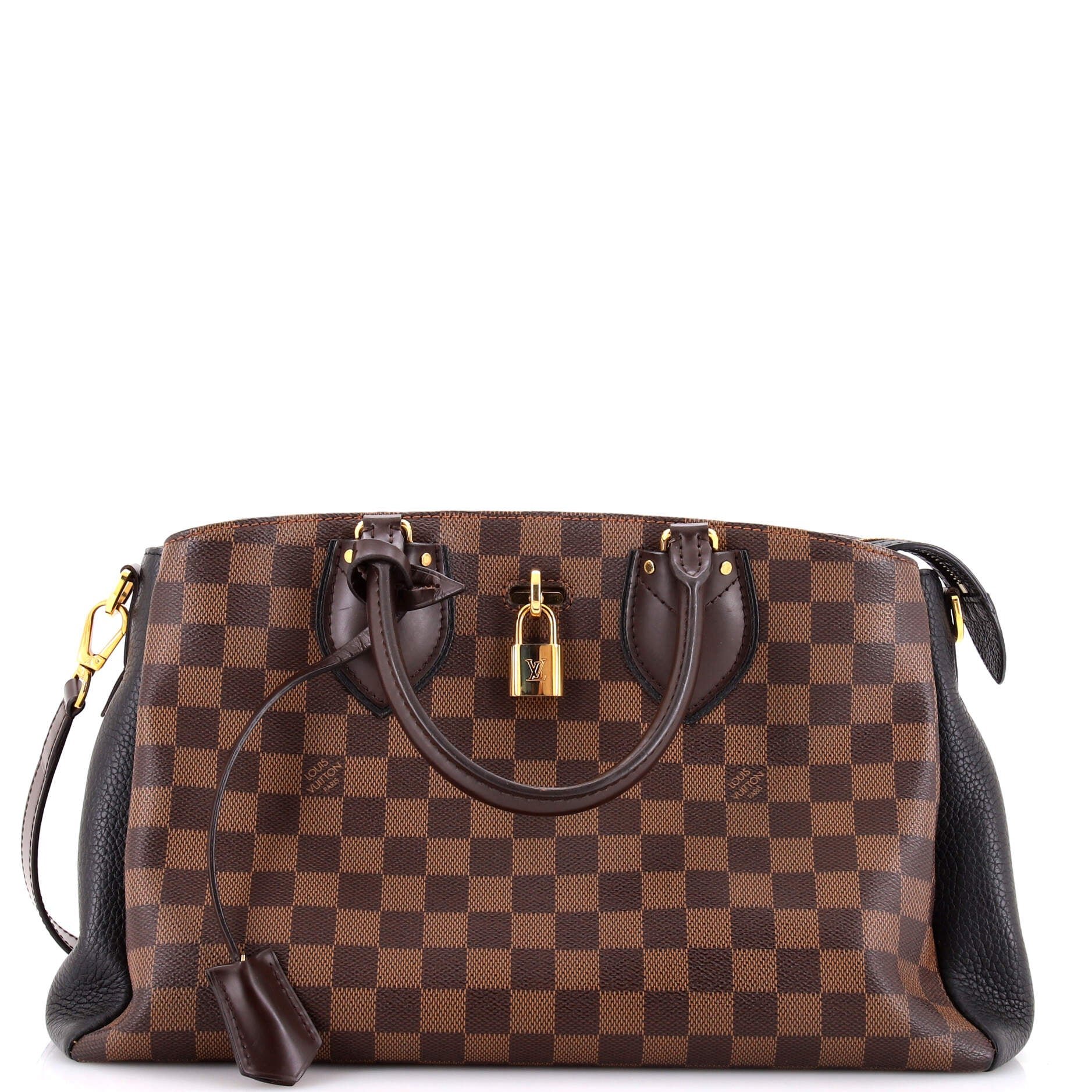 Louis Vuitton Normandy Handbag Damier and Leather