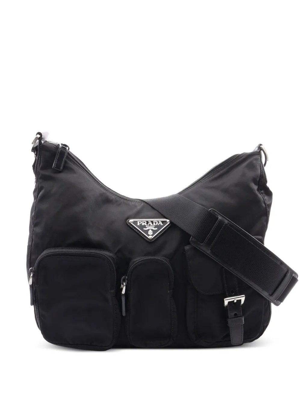 2000s Triangle-logo cross body bag