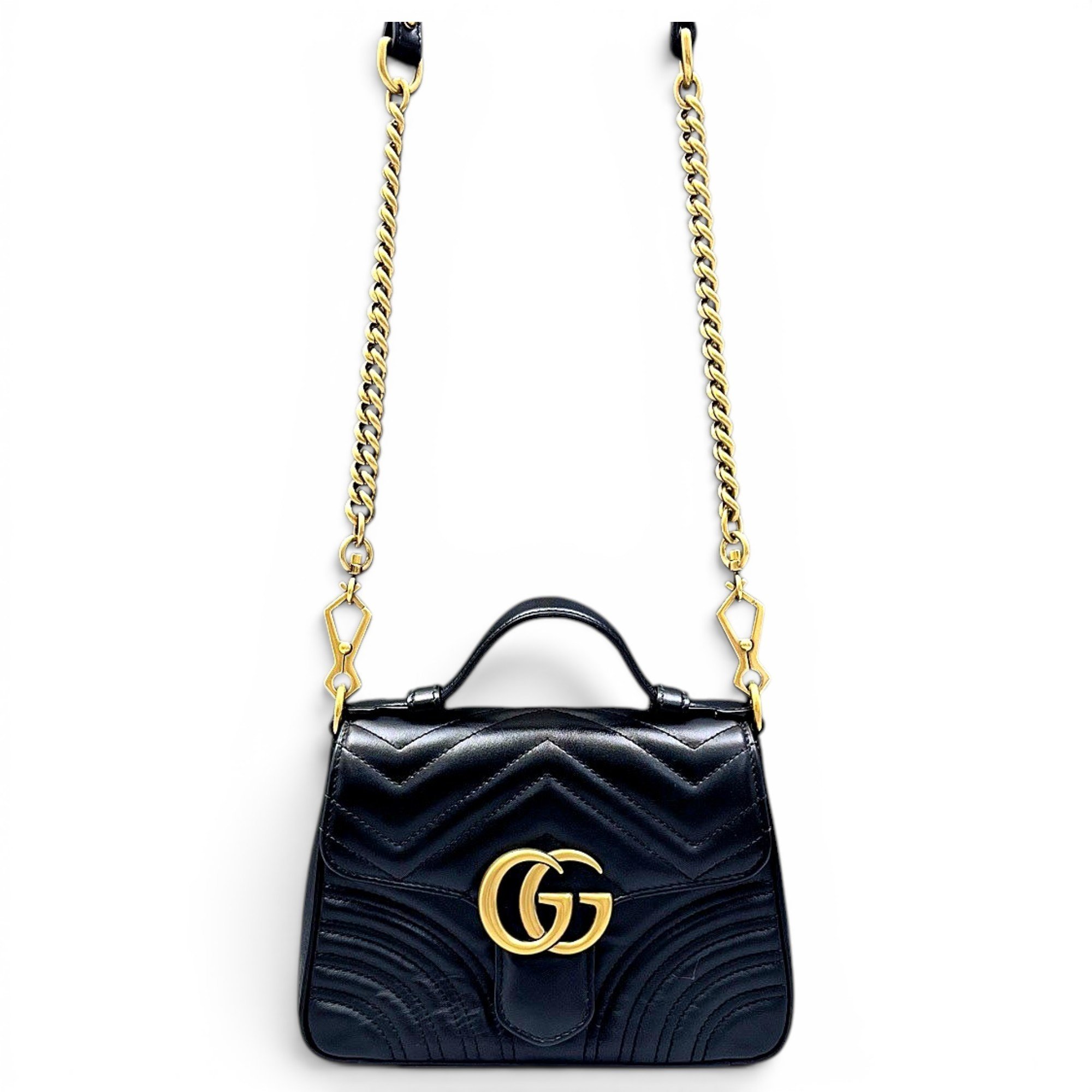 GG Marmont Flap leather handbag