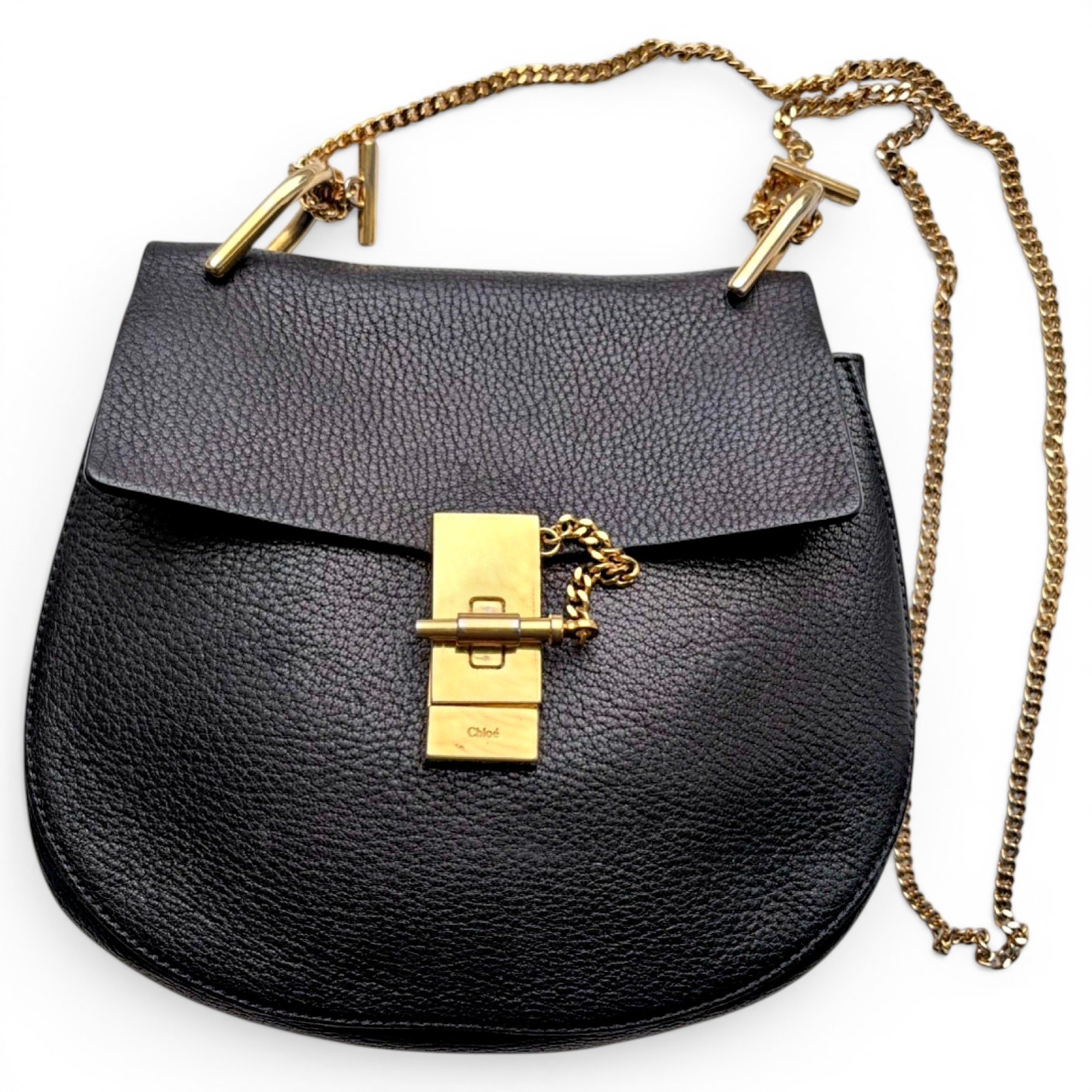 Drew leather handbag