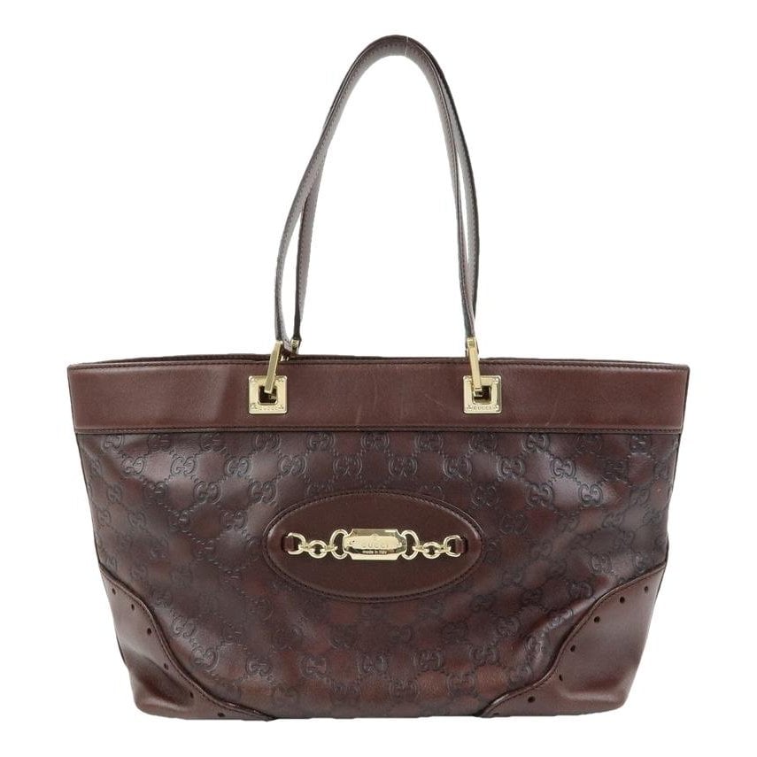 Leather tote