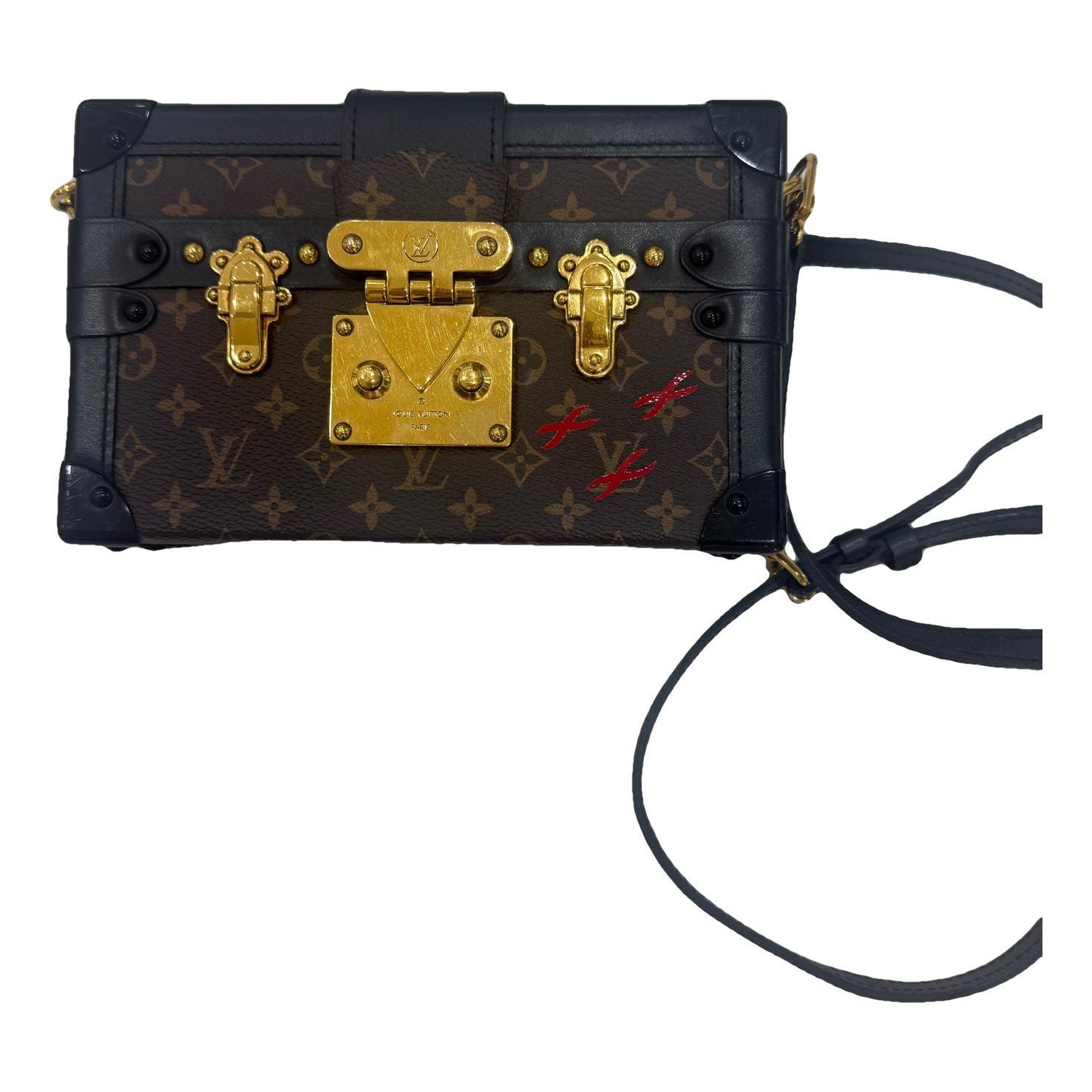 Petite Malle leather handbag