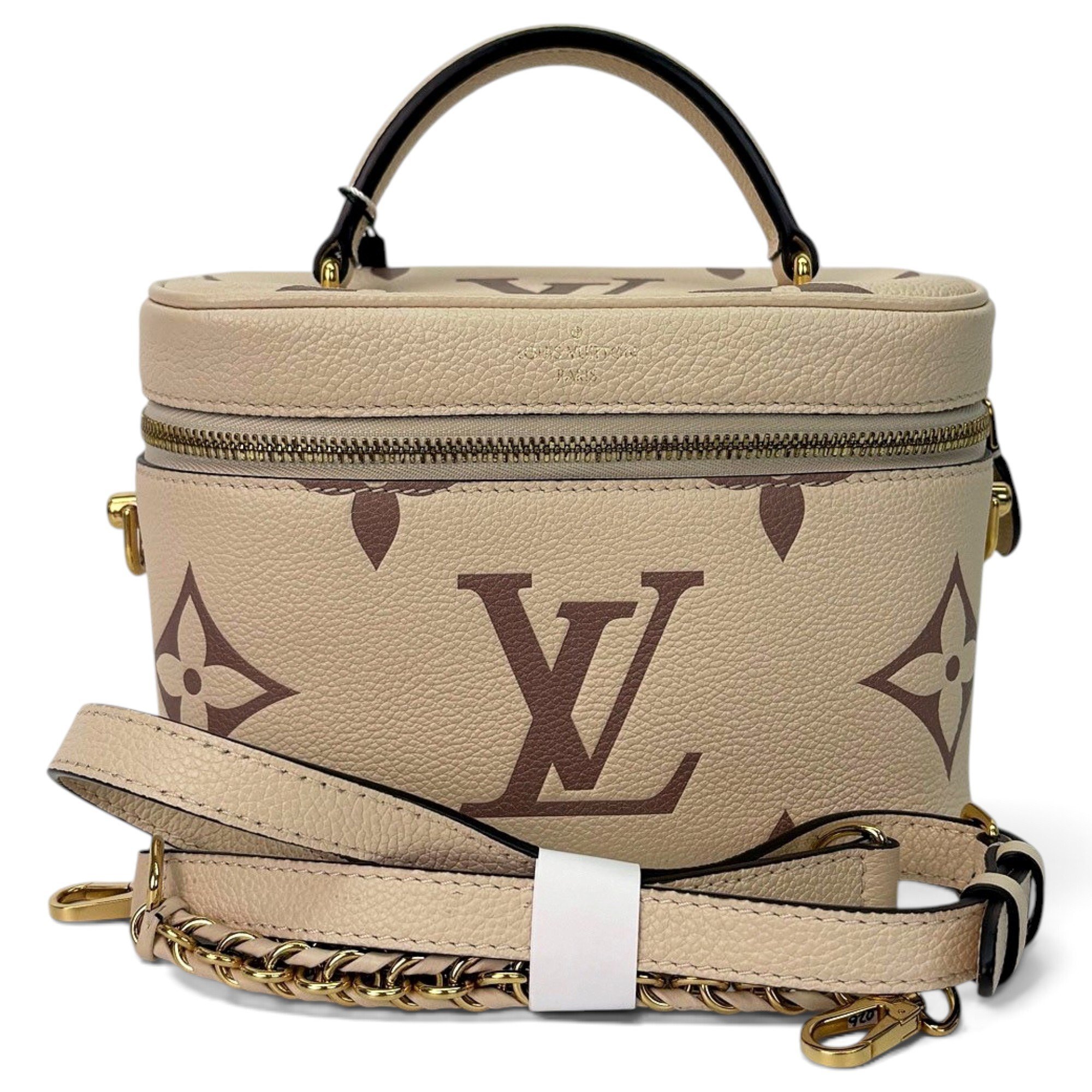 Vanity leather handbag
