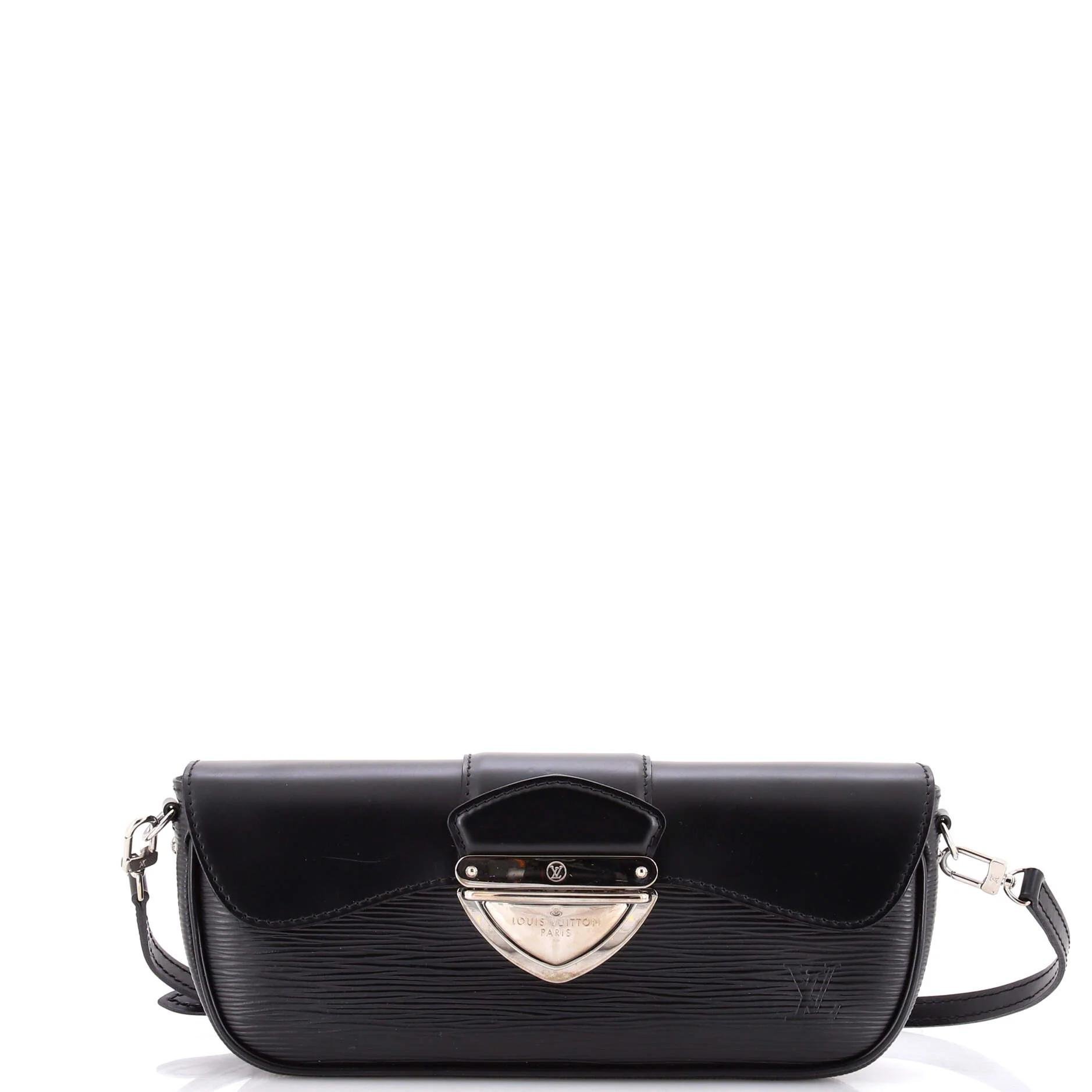 Leather clutch bag