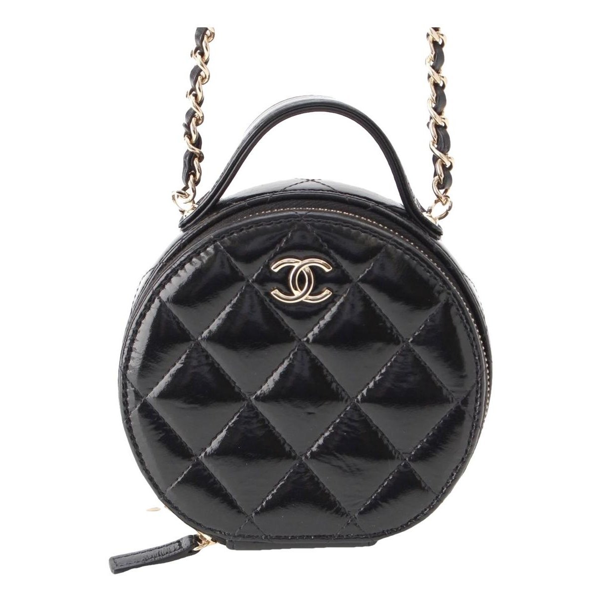 Vanity leather handbag