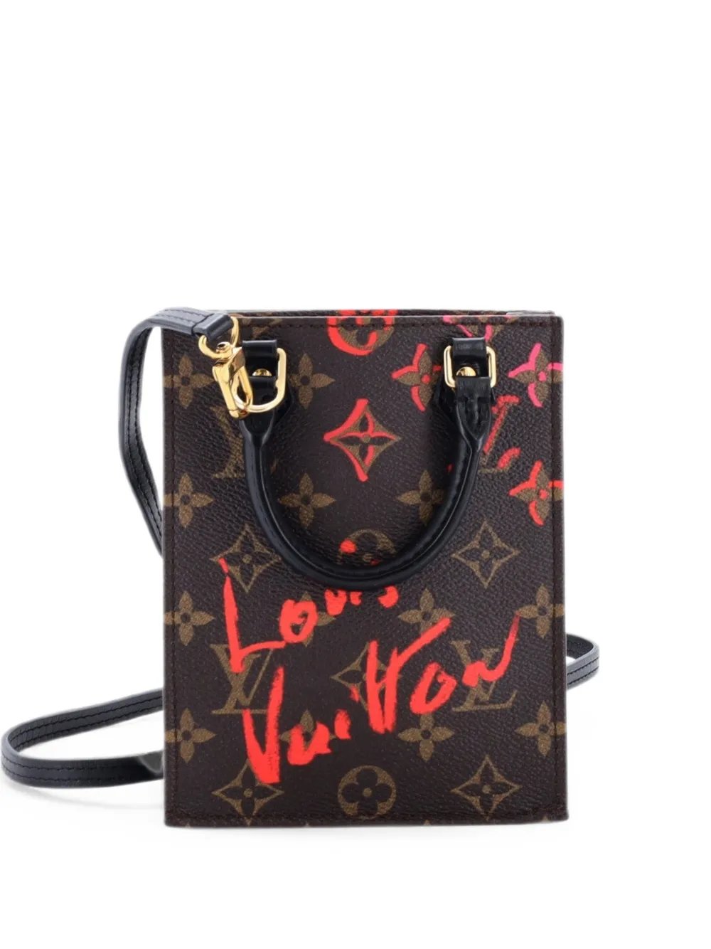 Petit Sac Plat Bag Limited Edition Fall in Love Monogram Canvas tote bag