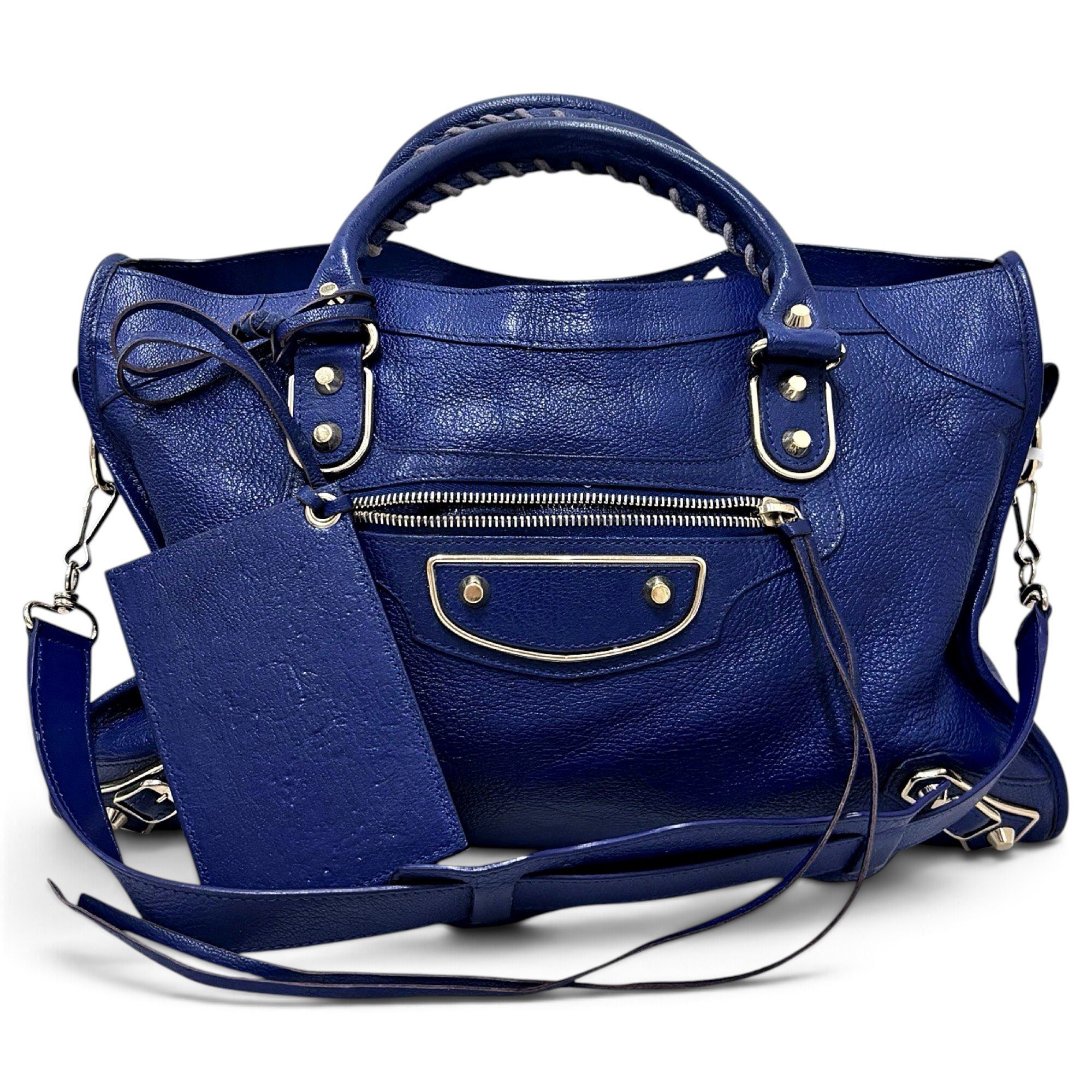 City leather handbag