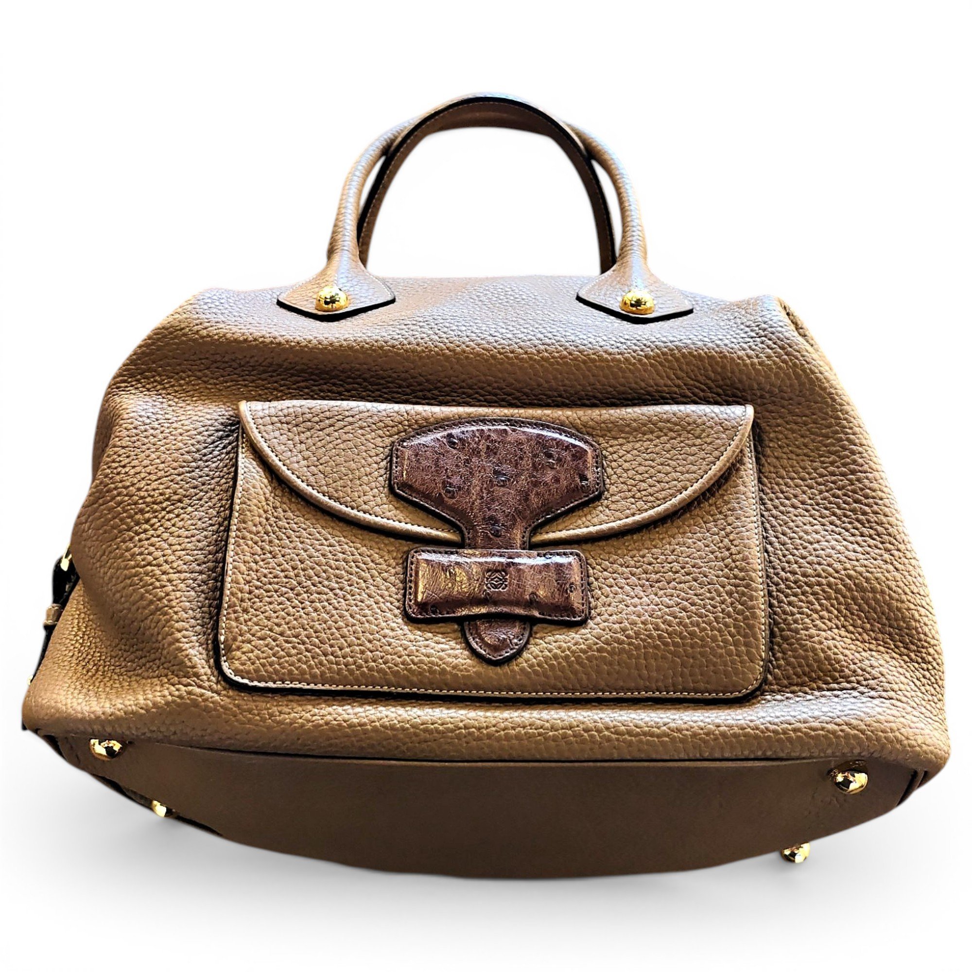 Midnight leather handbag