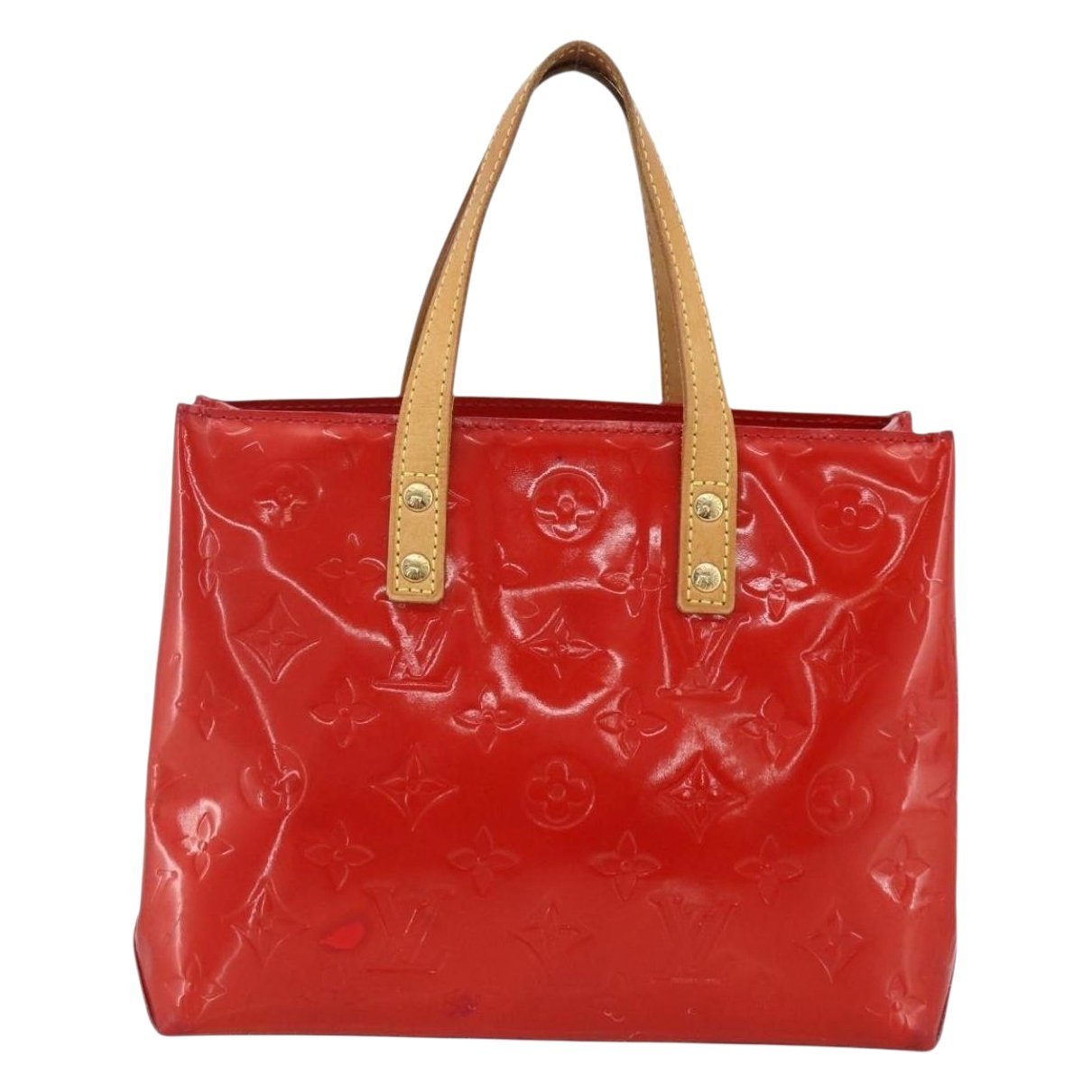 Reade patent leather handbag