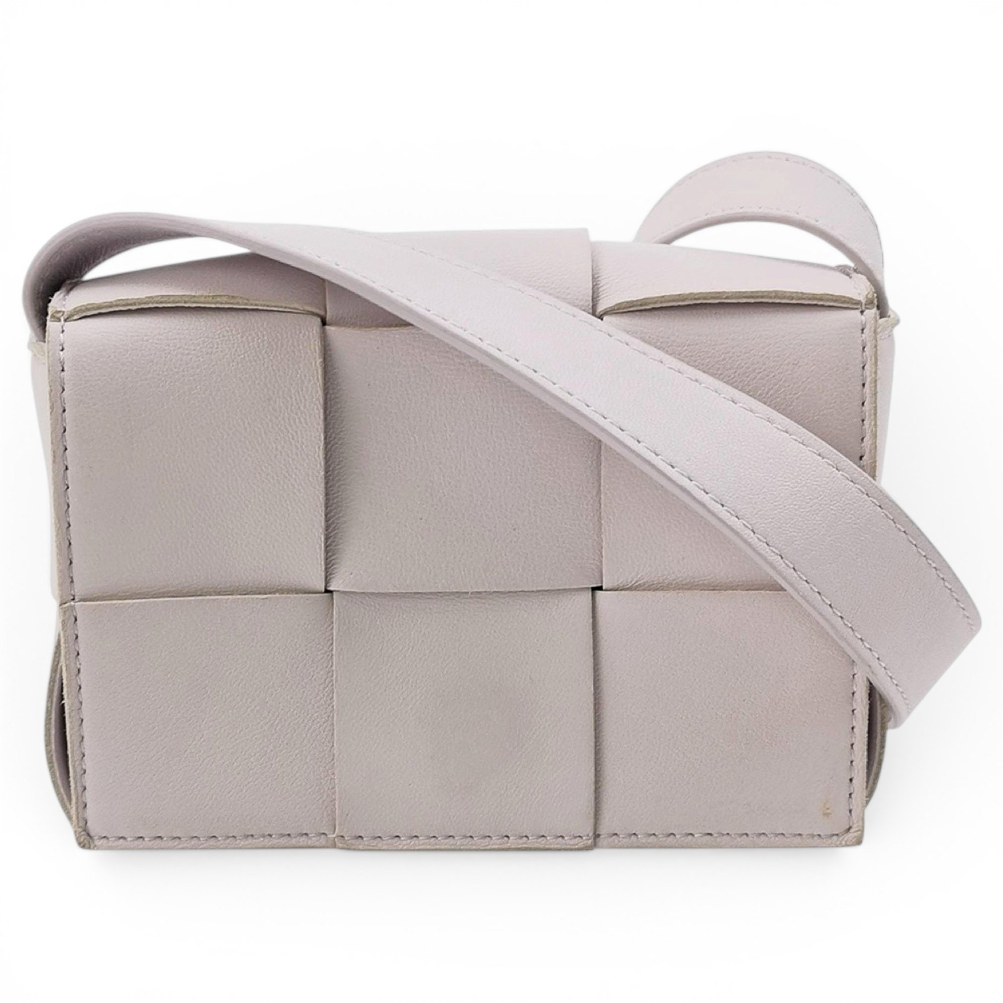 Cassette leather handbag