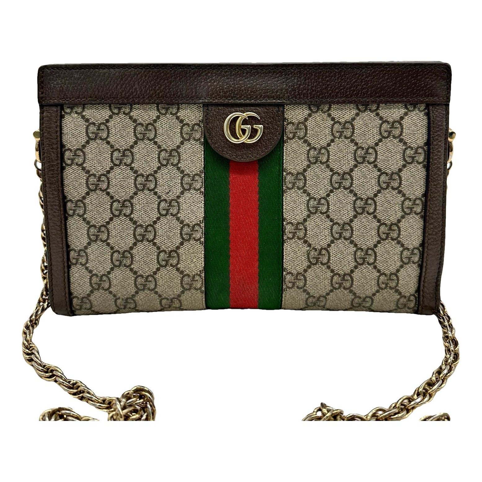 Ophidia Chain leather handbag