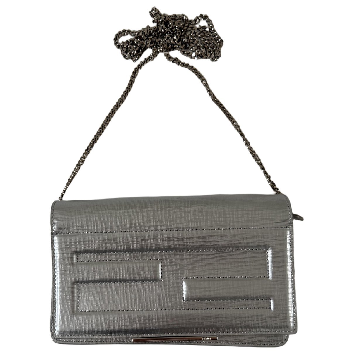Leather clutch bag