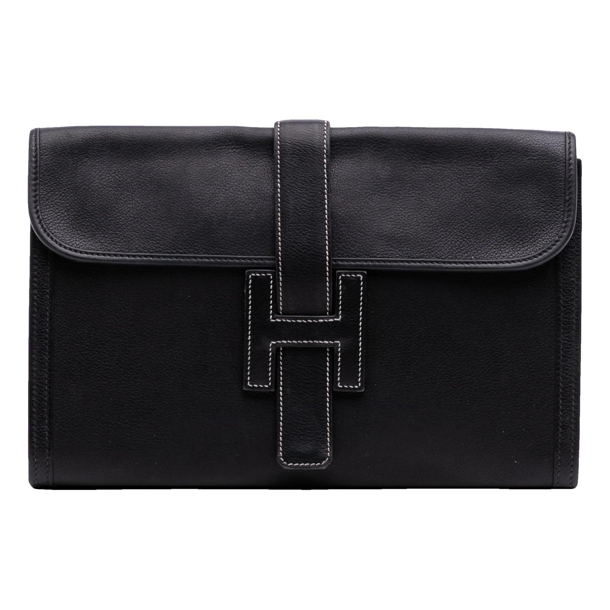 Hermes H Handbag Black 2012