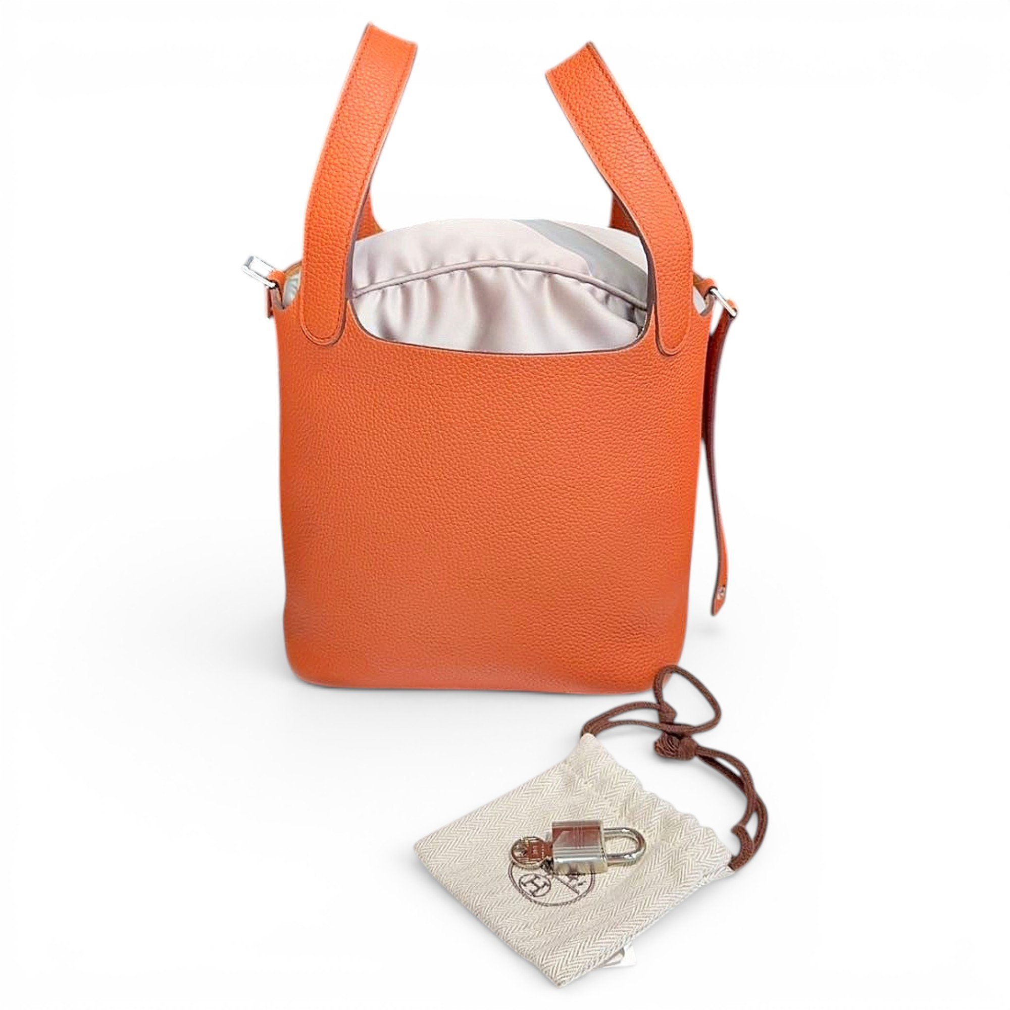 Picotin leather handbag