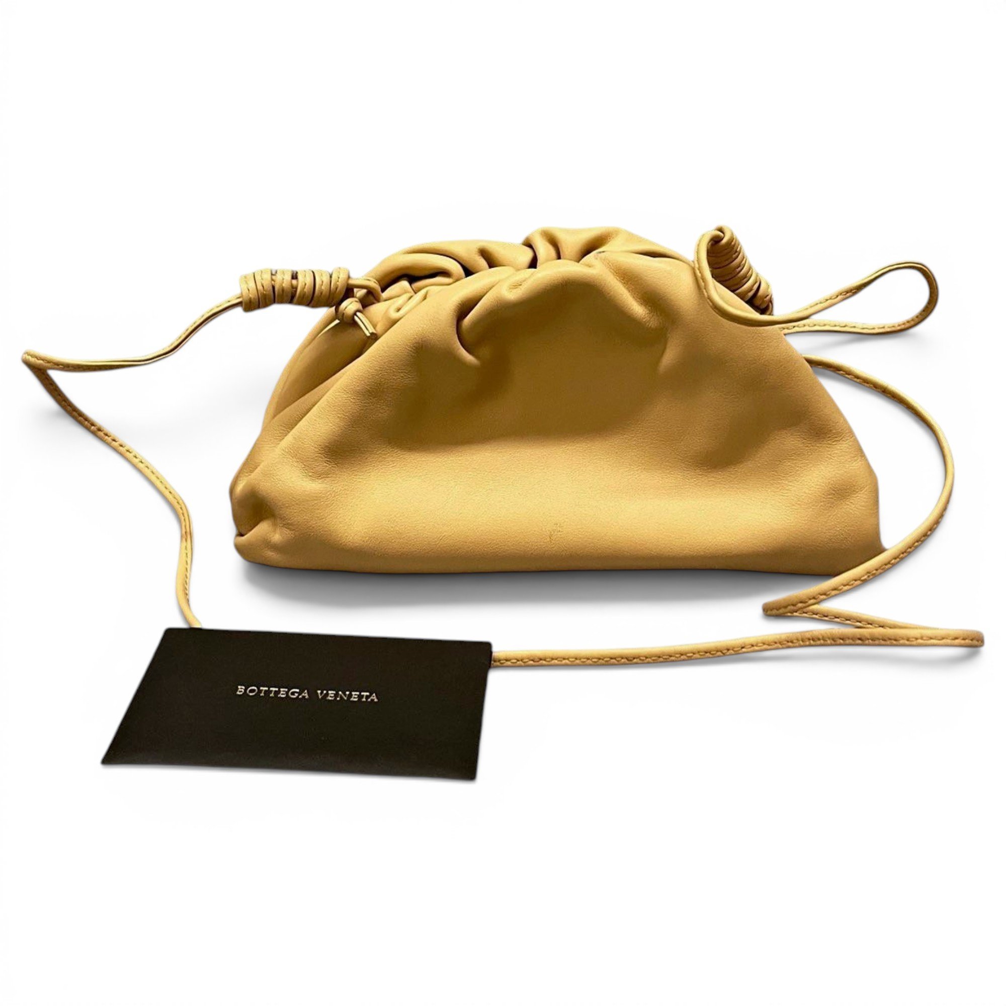 Pouch leather crossbody bag