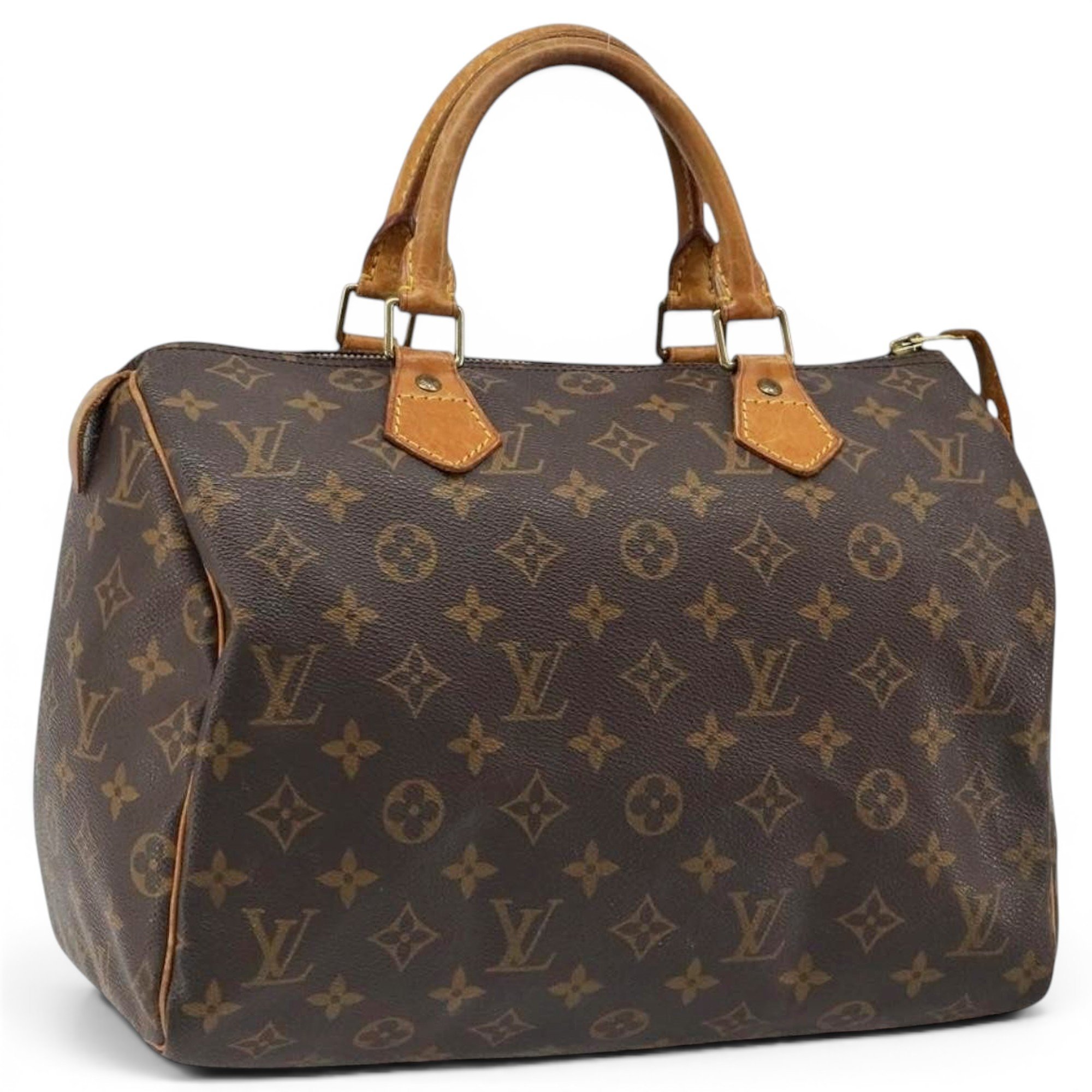 Speedy leather bowling bag