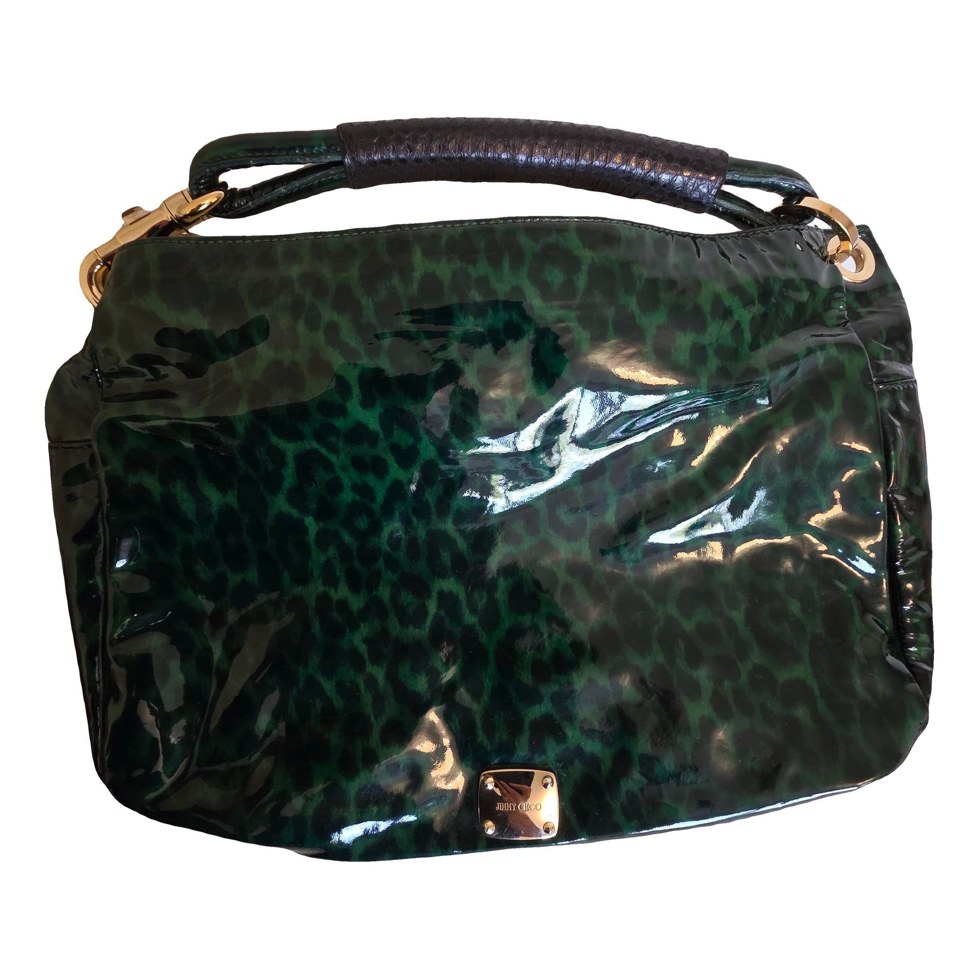 Patent leather handbag