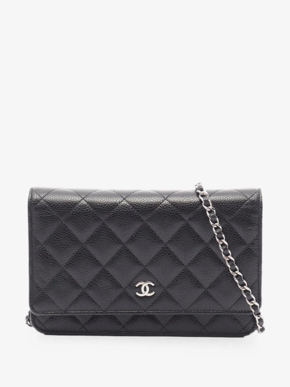 2021-2026 CC Quilted Caviar Wallet on Chain crossbody bag